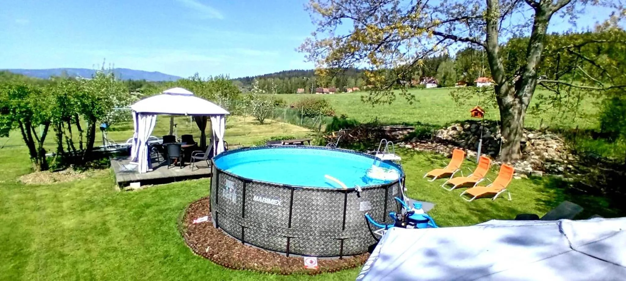 Swimming pool in Penzion-Na Navsi