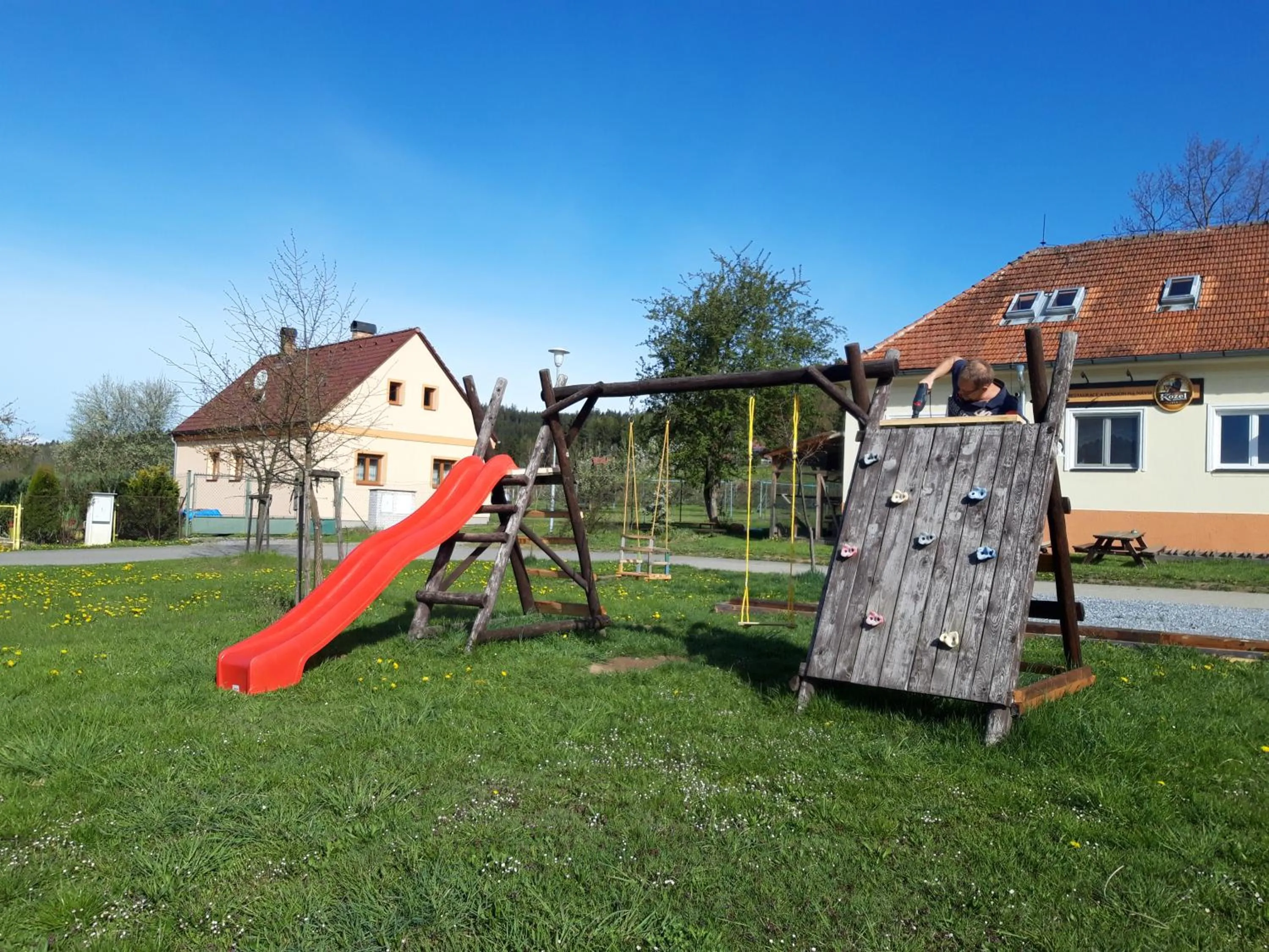 Children play ground in Penzion-Na Navsi