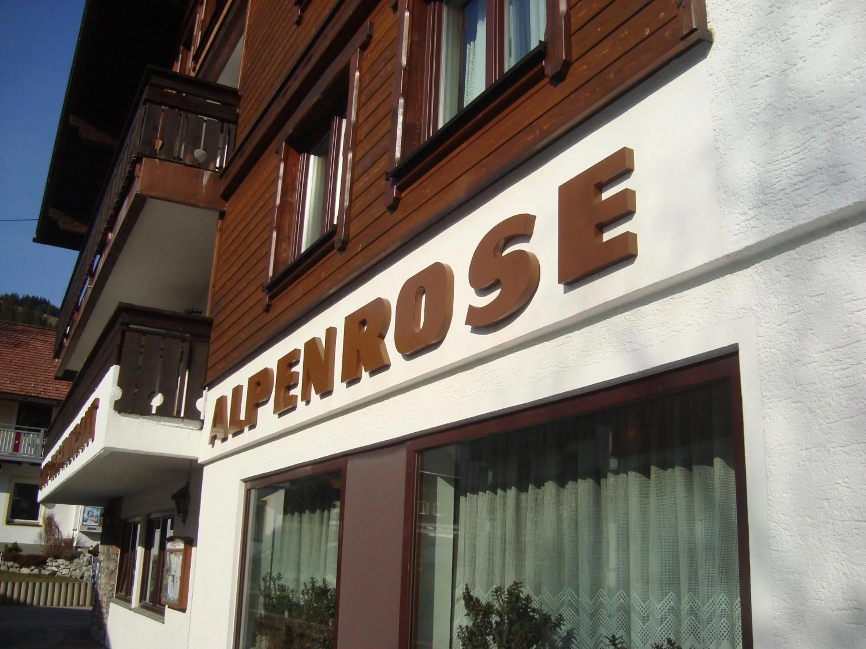Facade/entrance in Hotel Alpenrose