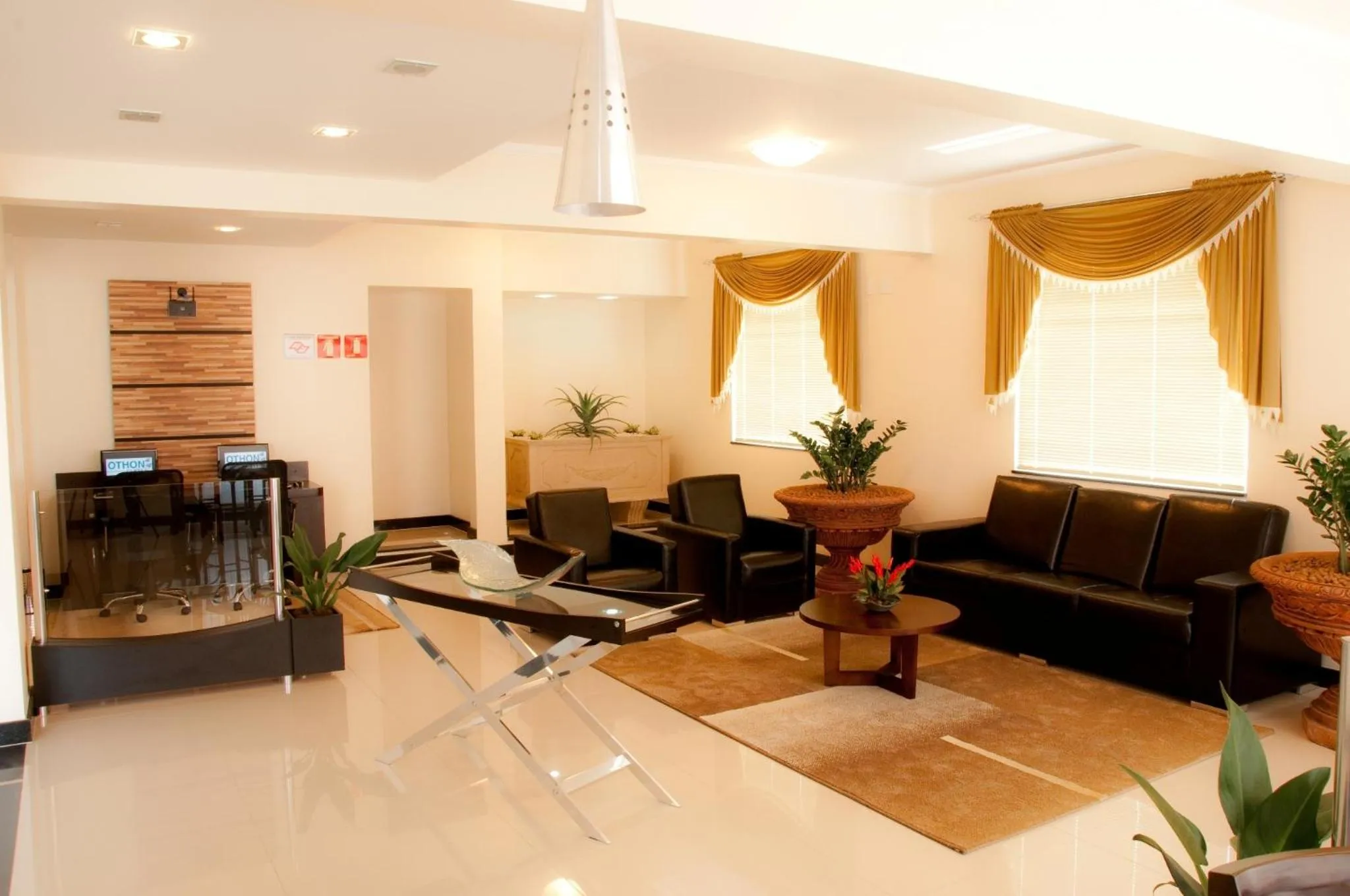 Lobby or reception in Hotel Premium Pirassununga