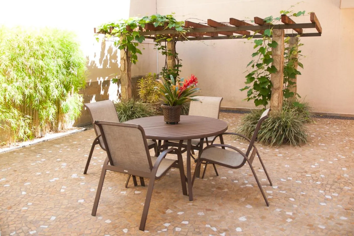 Patio in Hotel Premium Pirassununga