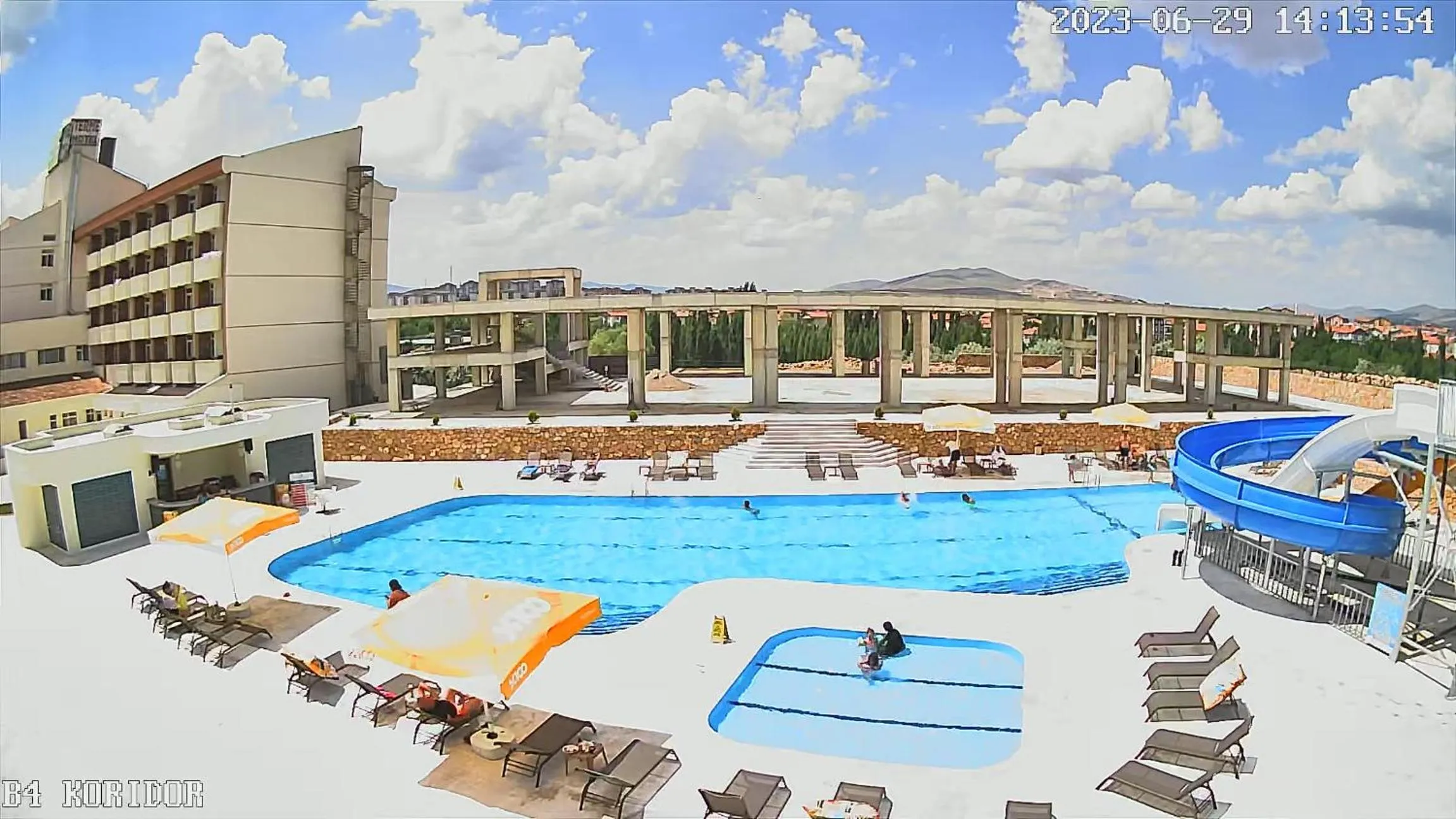 Pool view in Grand Terme Hotel