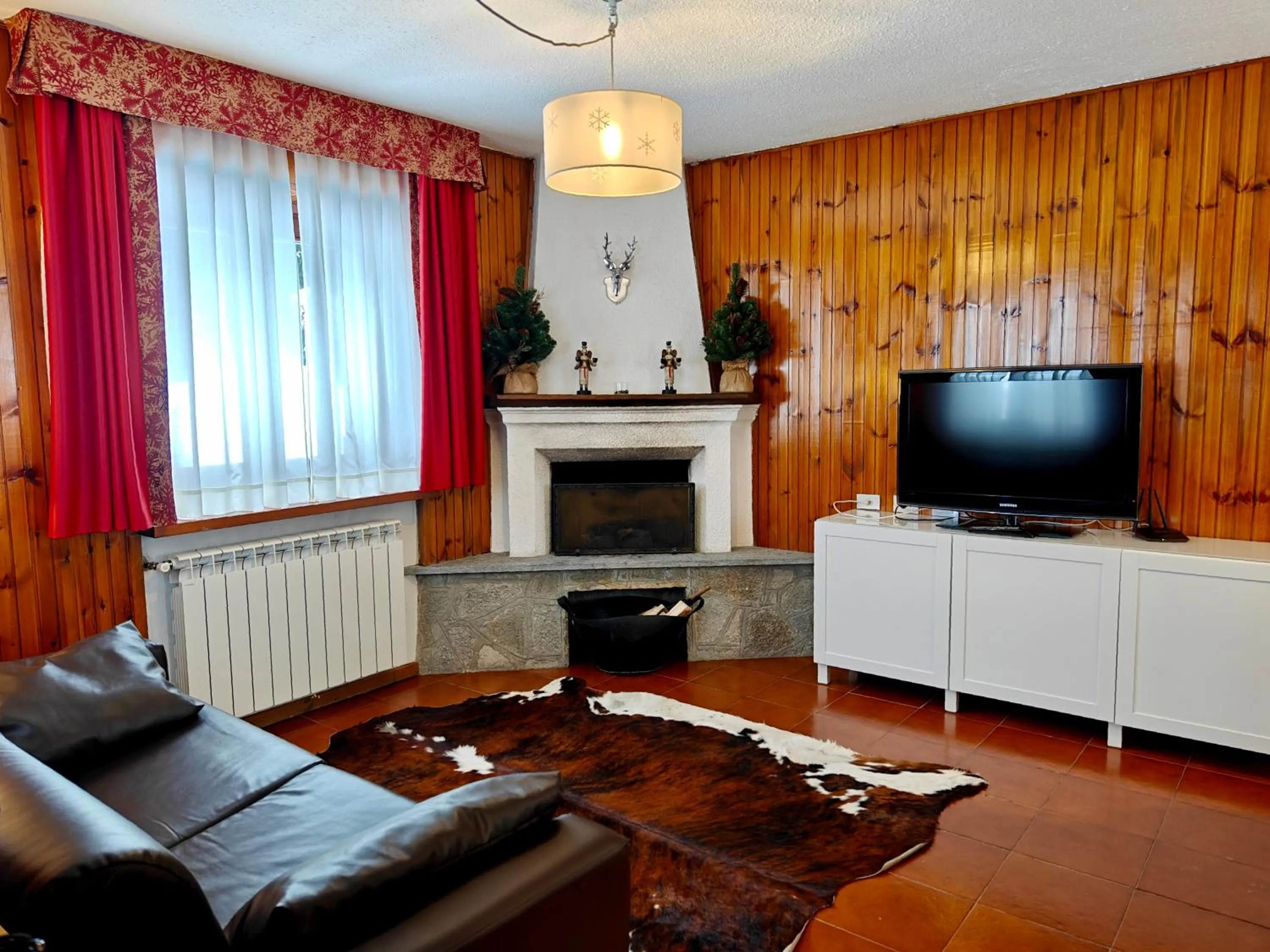 fireplace in Residence Les Coupoles