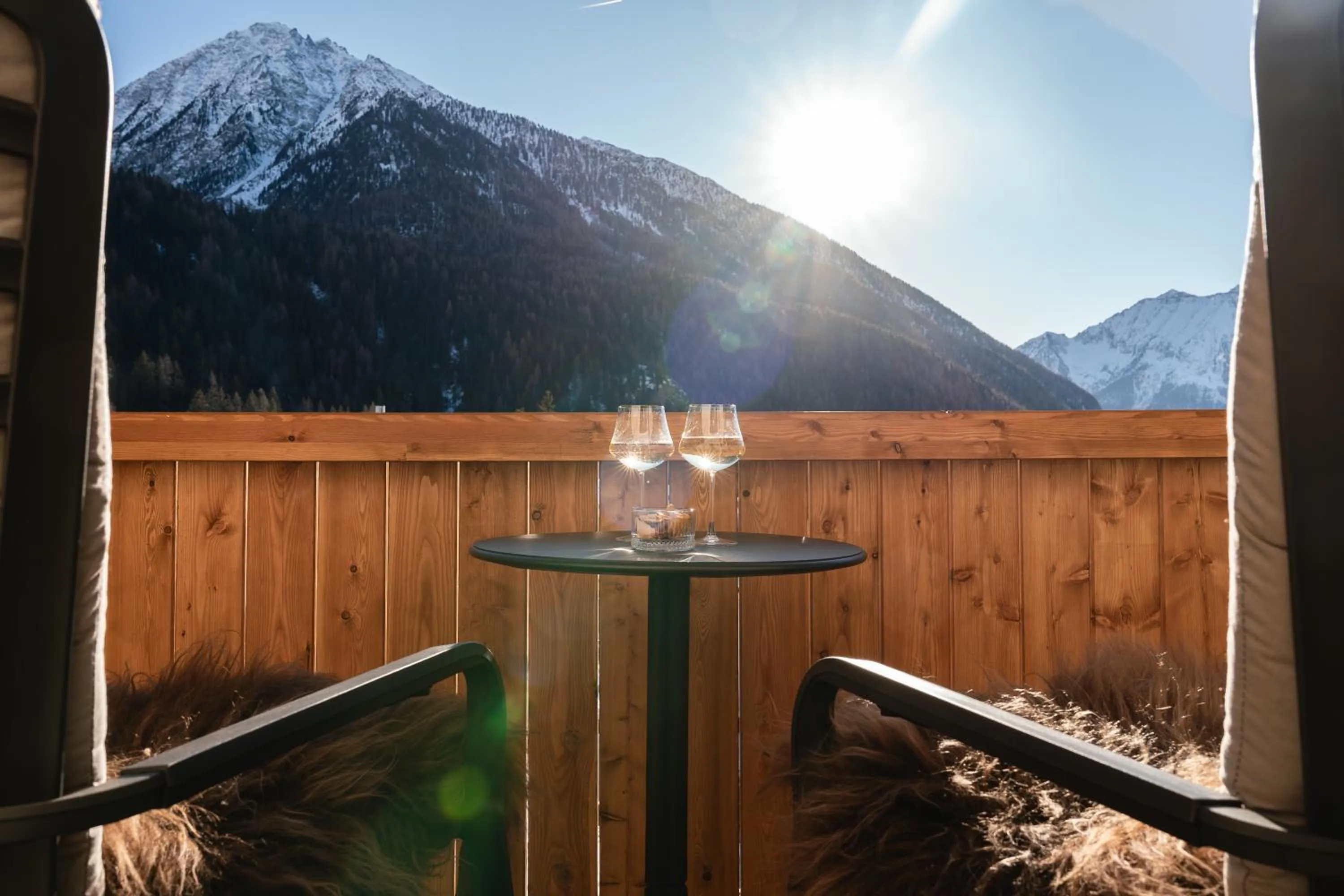 Balcony/Terrace in Breithorn Lodge