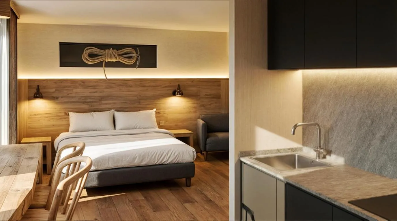 Bedroom, Bed in Breithorn Lodge