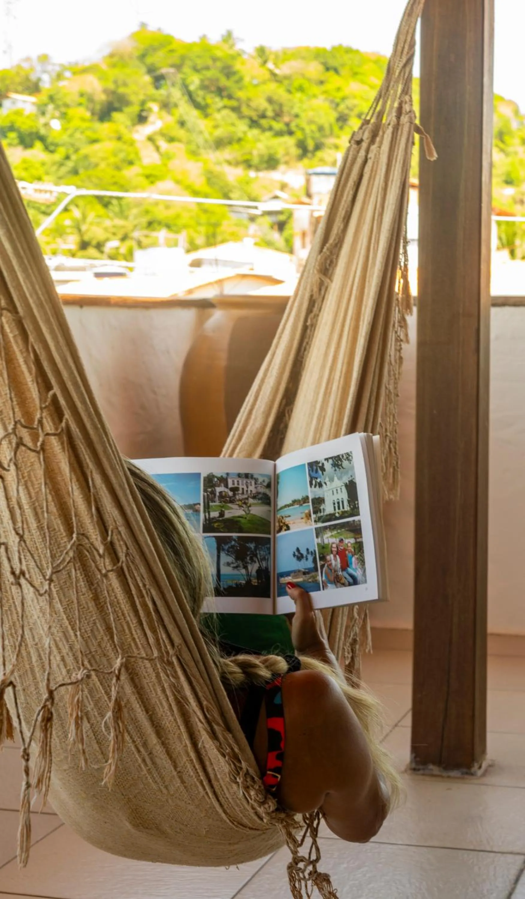 Seating area in Pousada Borboleta