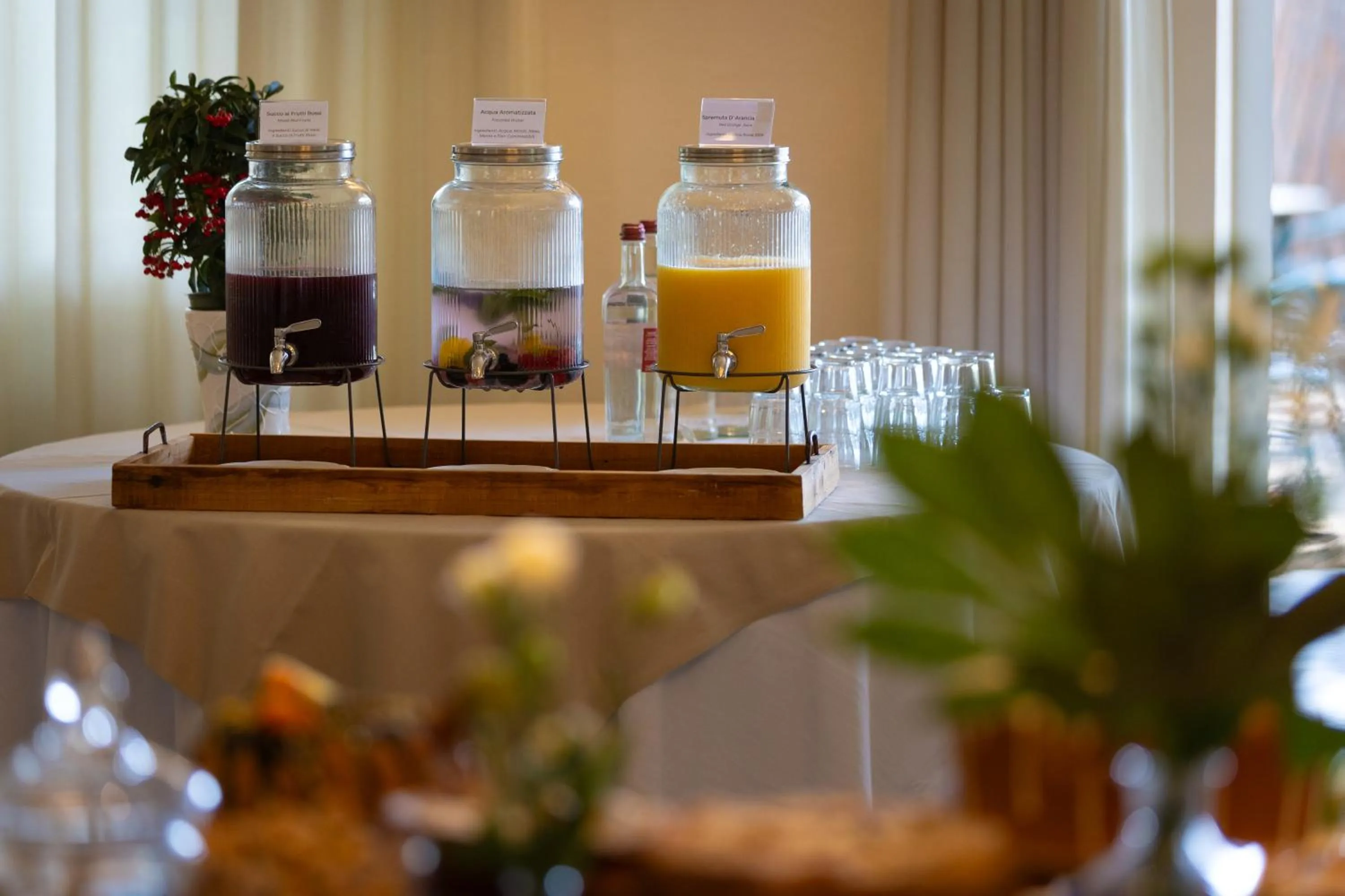 Food and drinks in Hotel Massimo