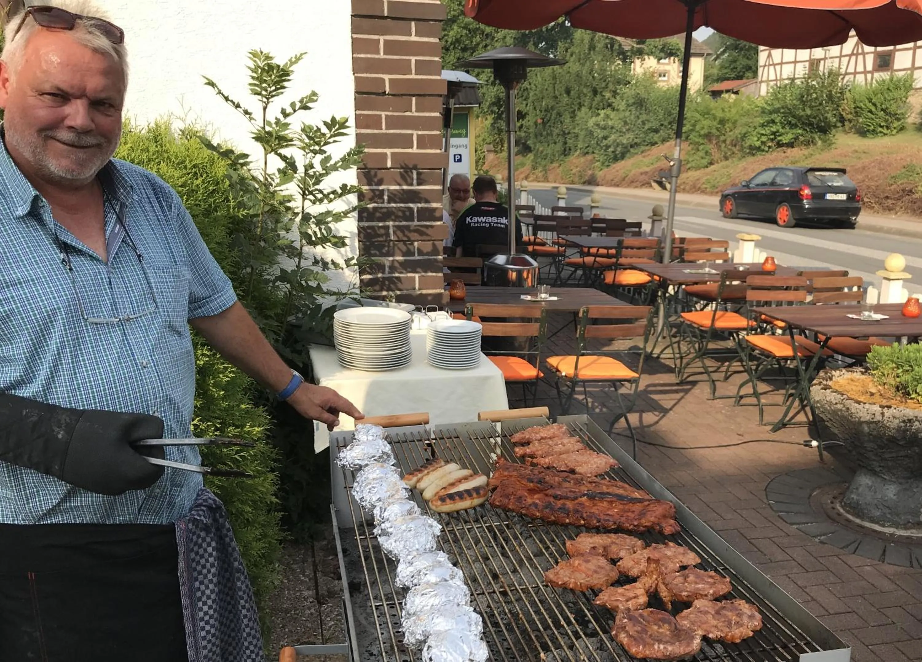 BBQ facilities in Hotel Hoxter Am Jakobsweg
