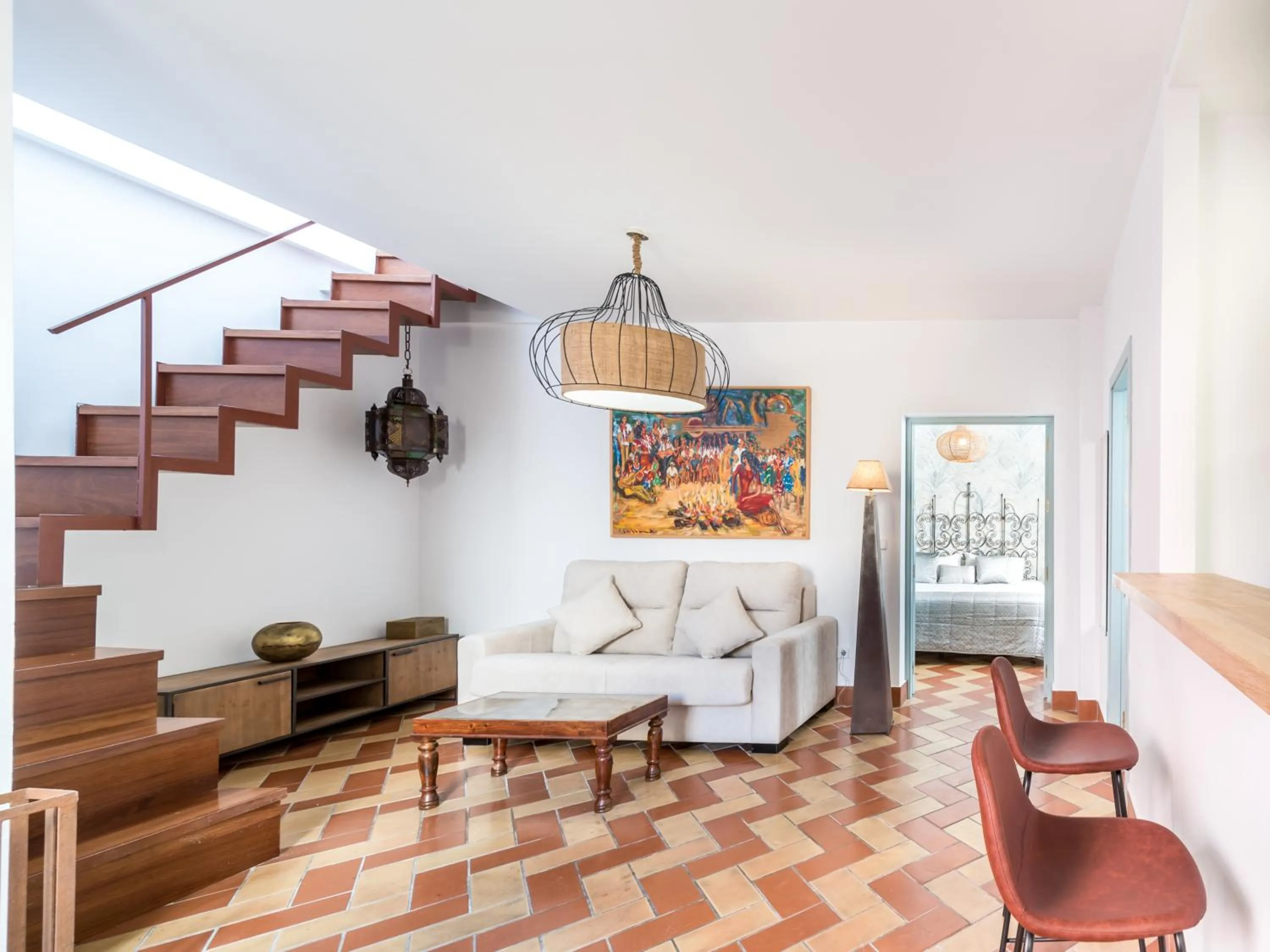 Living room, Bed in Apartamentos Boutique Vida