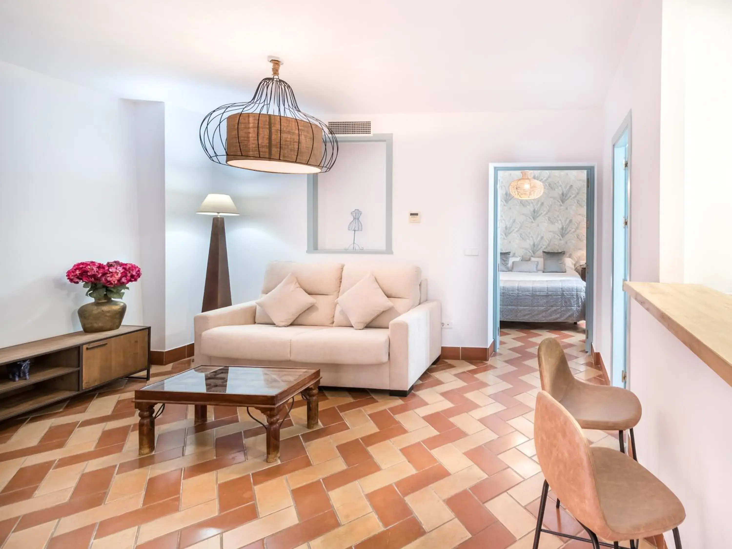 Living room, Bed in Apartamentos Boutique Vida Living room, Bed in Apartamentos Boutique Vida