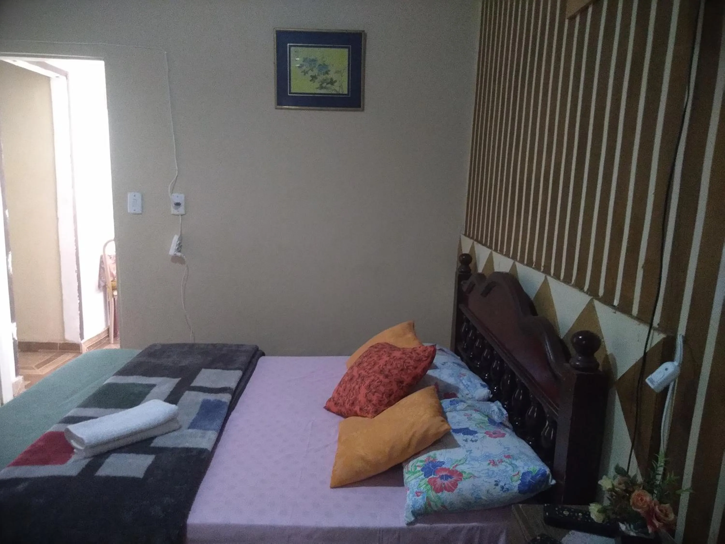 Bed in Pousada Refúgio da Chapada