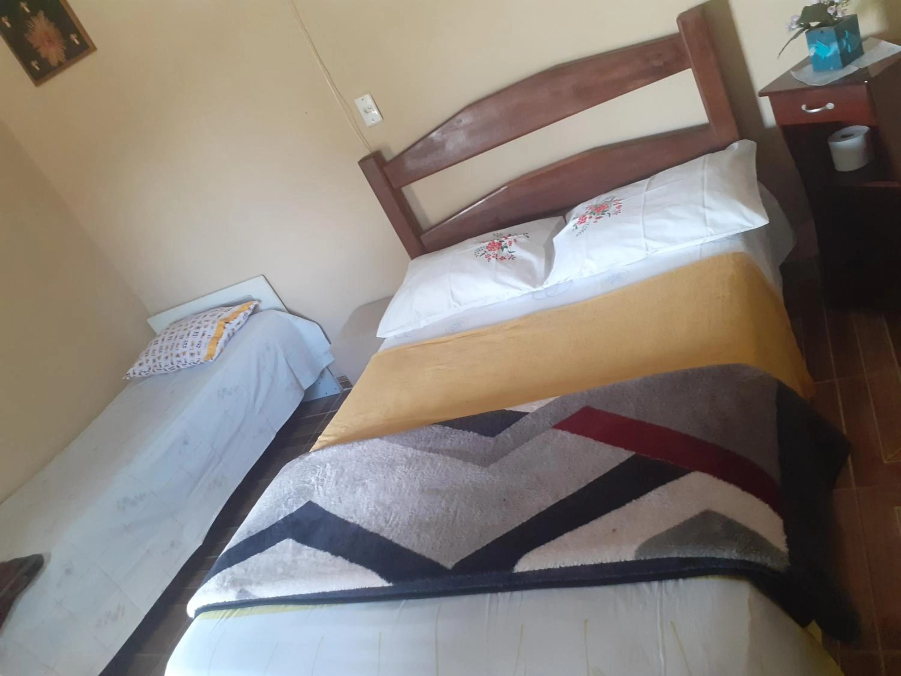 Bed in Pousada Refúgio da Chapada