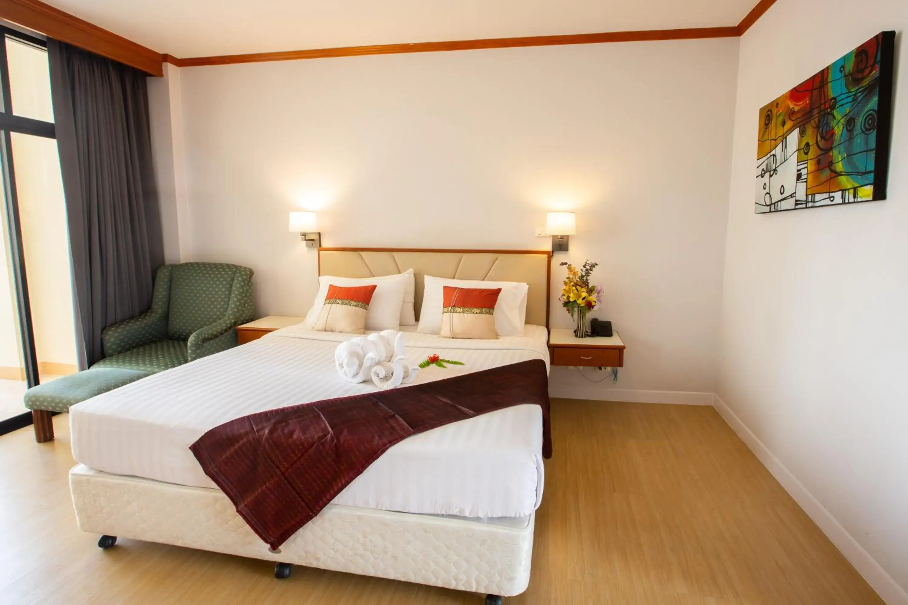 Bed in Surin Majestic Hotel Bed in Surin Majestic Hotel