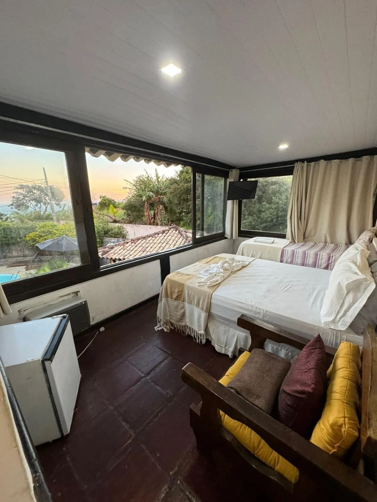 Bed in Pousada Lua Nova Buzios