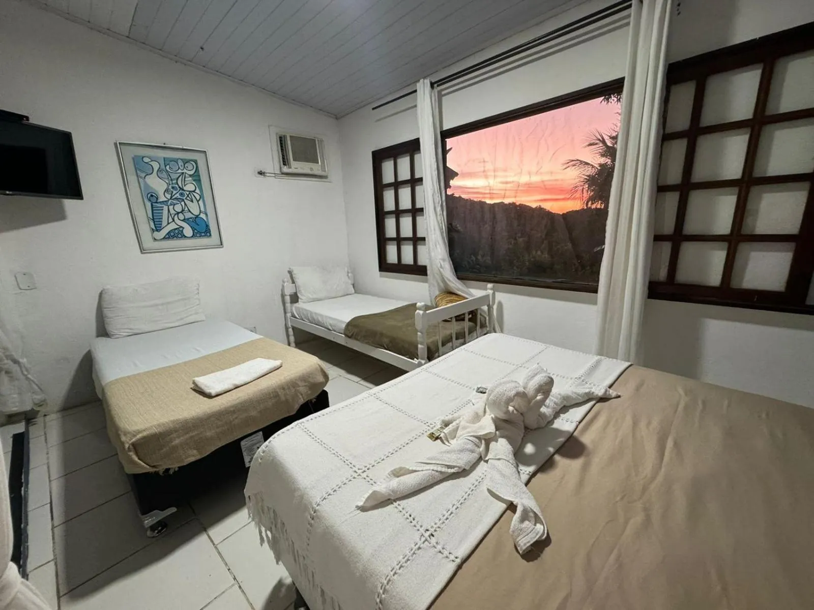 Bed in Pousada Lua Nova Buzios