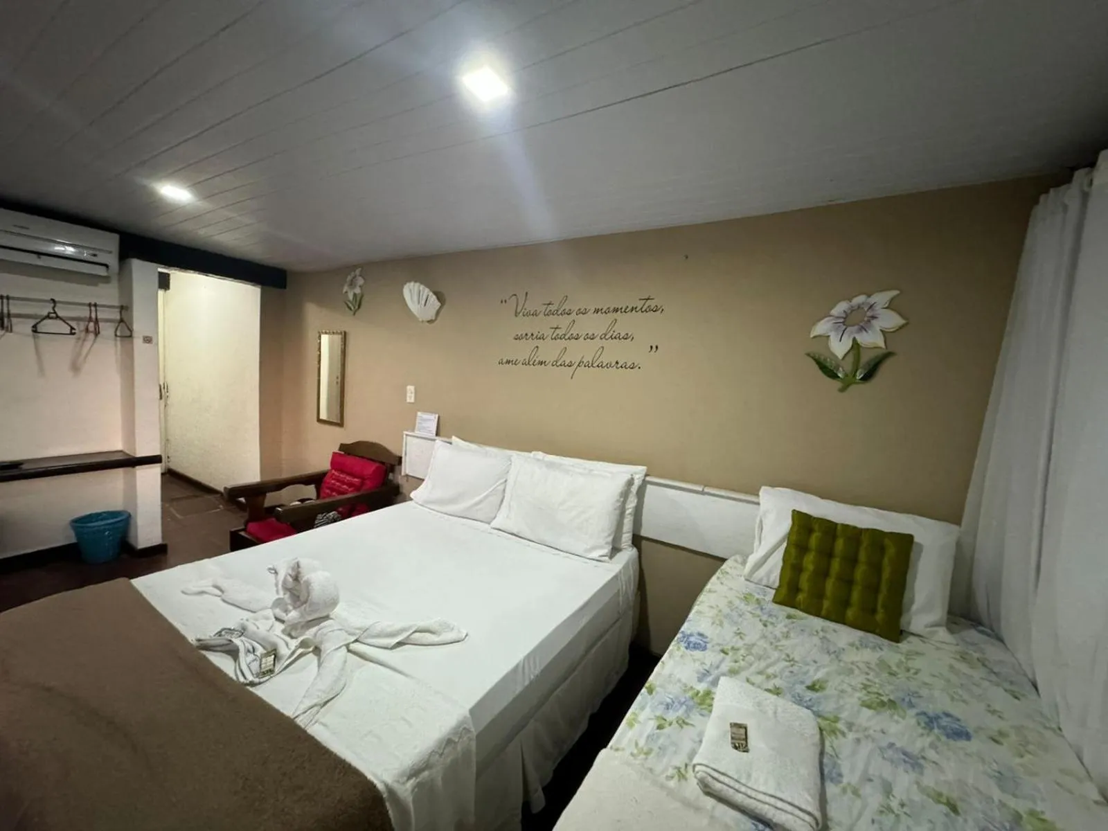 Bed in Pousada Lua Nova Buzios