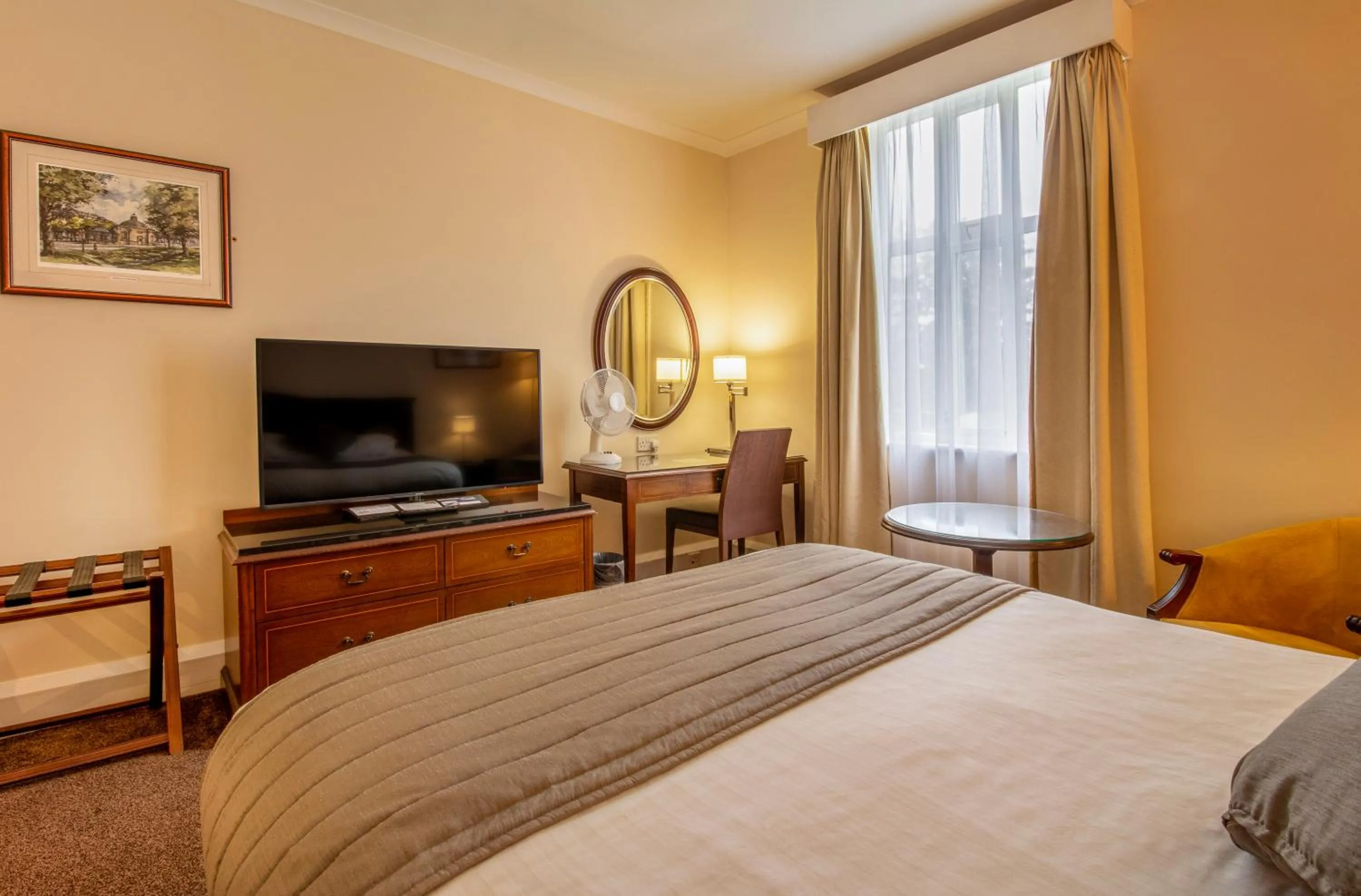 View (from property/room), Bed in Hollins Hall Hotel, Golf & Country Club