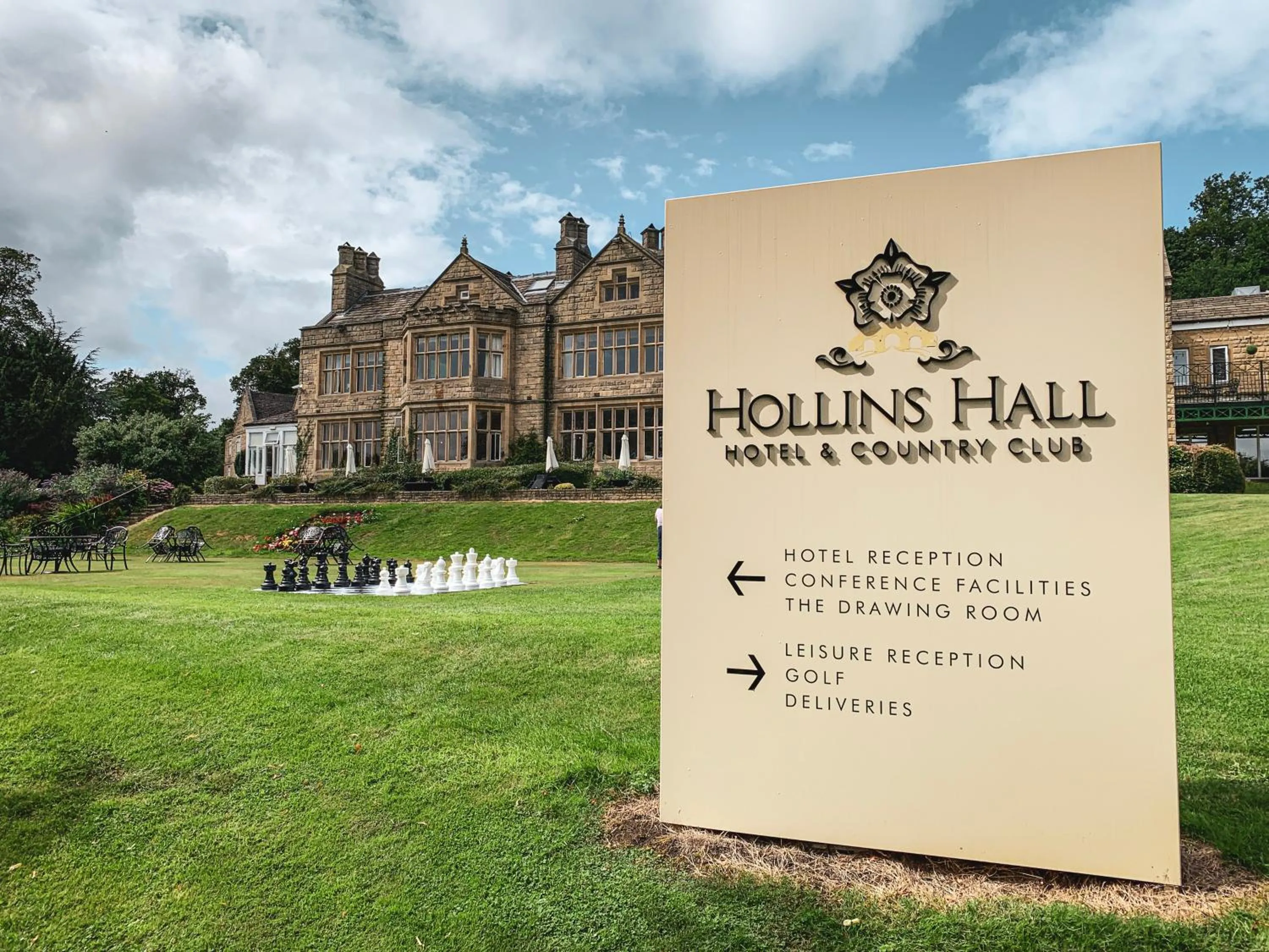 Property logo or sign in Hollins Hall Hotel, Golf & Country Club