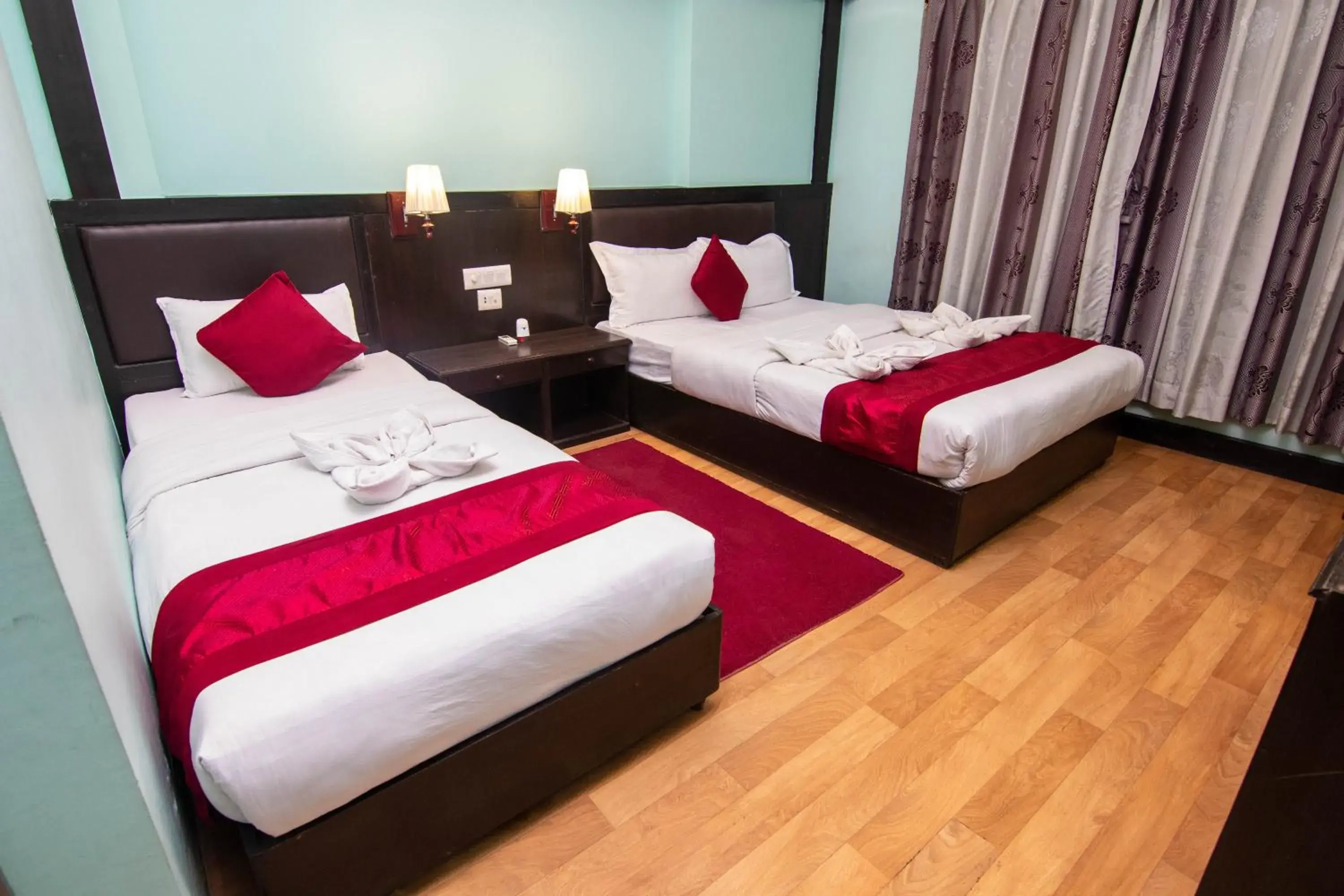 Bed in Hotel Ananda Inn Bed in Hotel Ananda Inn