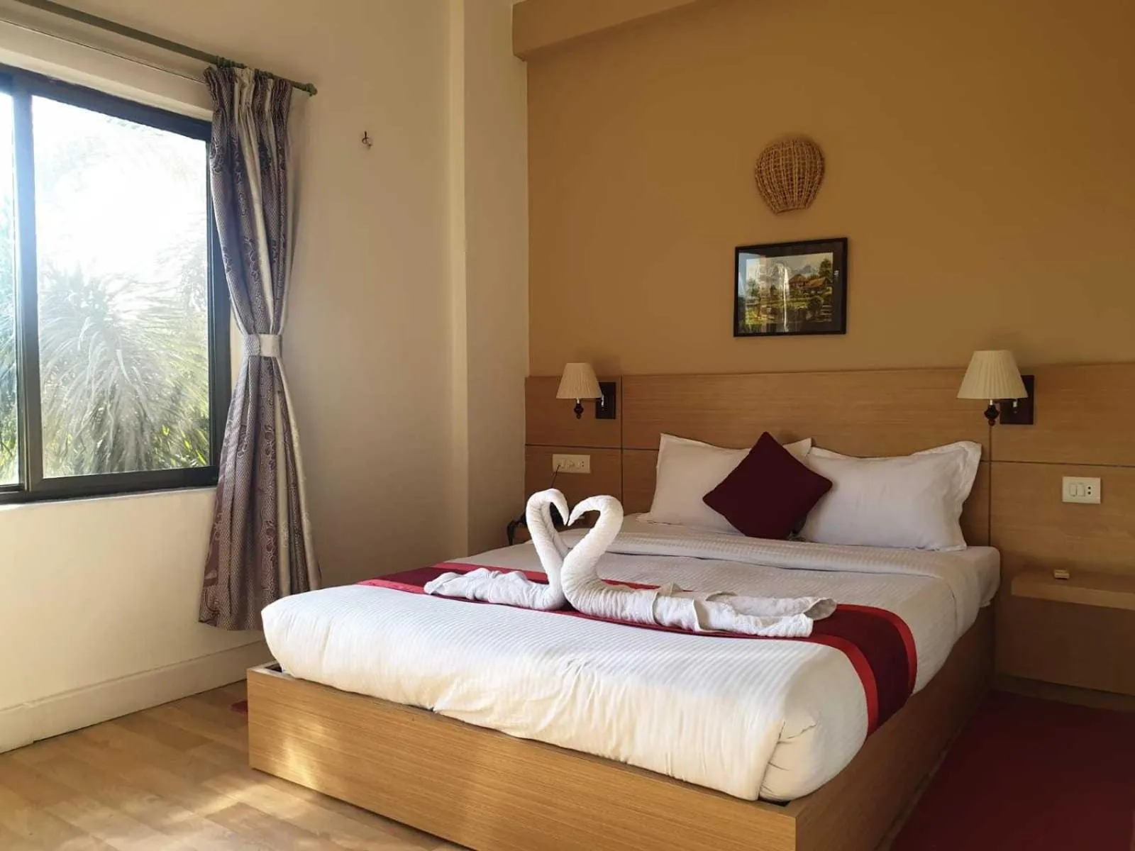 Bed in Hotel Ananda Inn