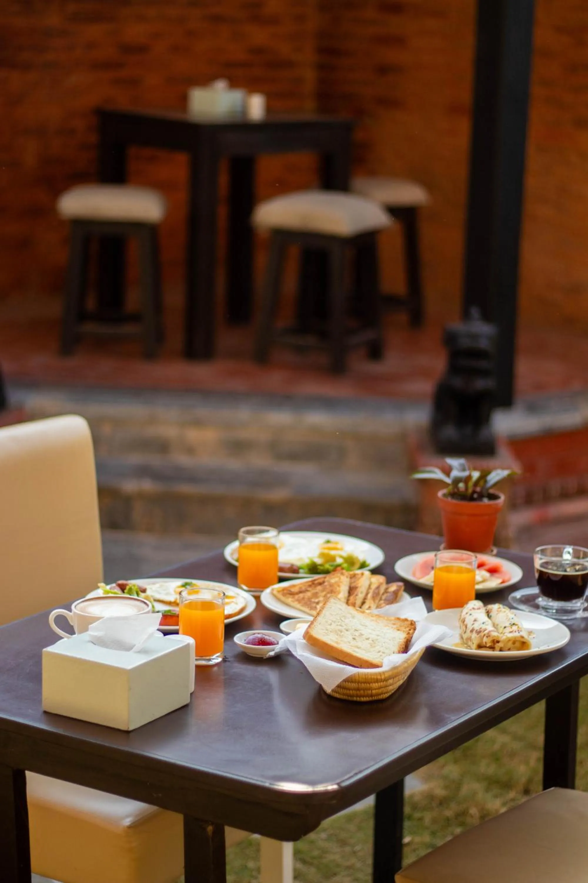 Breakfast in Hotel Ananda Inn