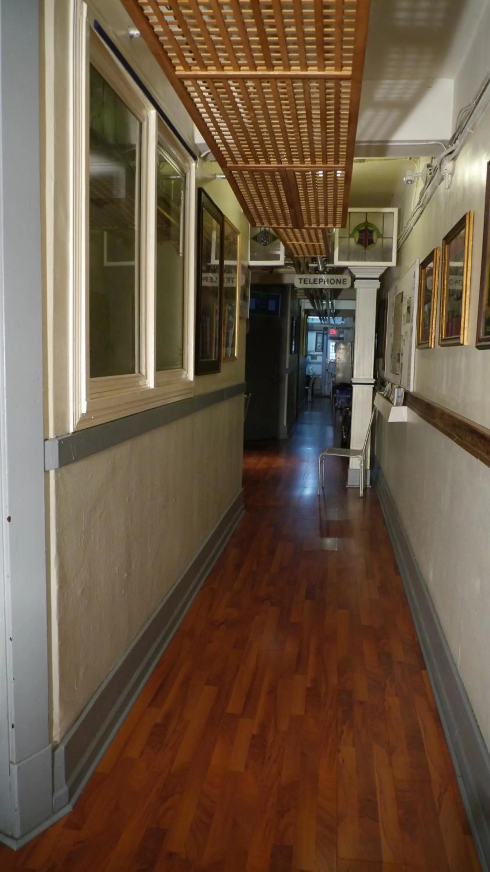 Decorative detail in St Clair Hostel