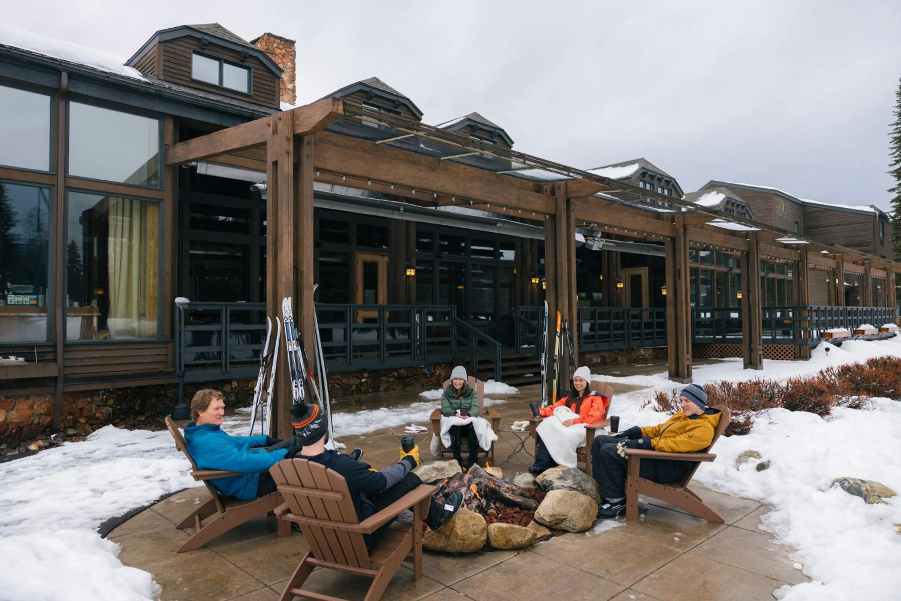 Patio in Grouse Mountain Lodge