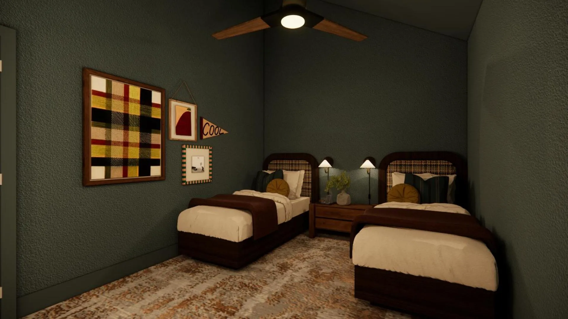 Bed in Grouse Mountain Lodge