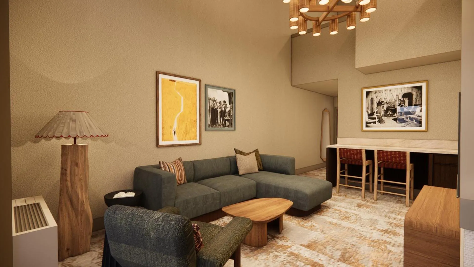 Seating area in Grouse Mountain Lodge