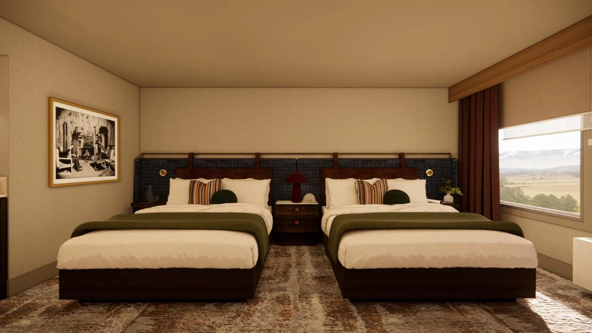 Bed in Grouse Mountain Lodge