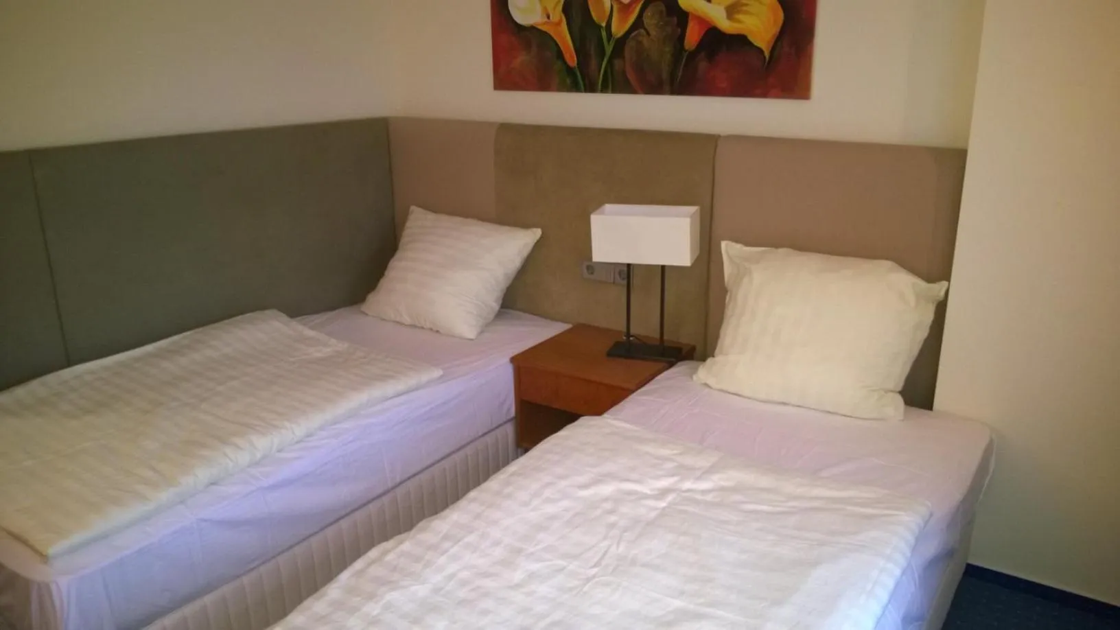 Bed in Motel Monteur