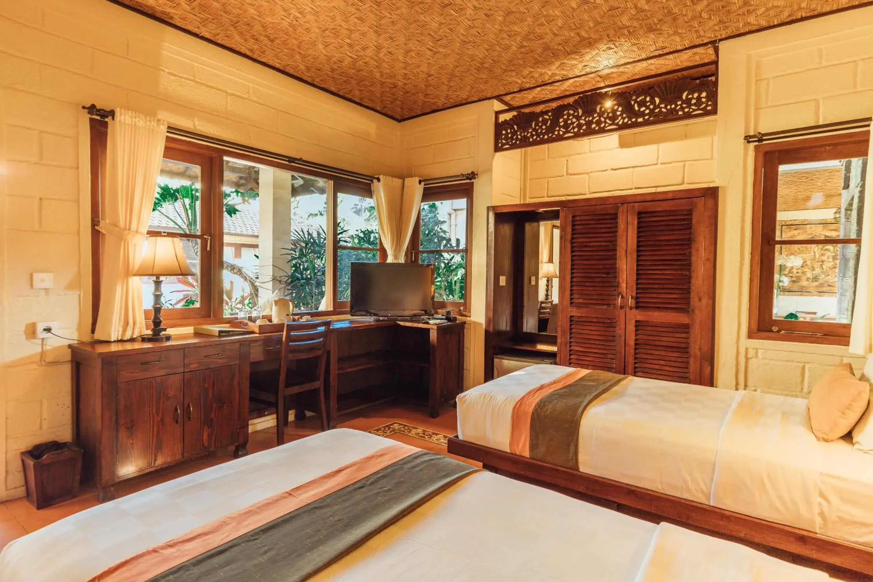 Bed in Munari Resort and Spa Ubud