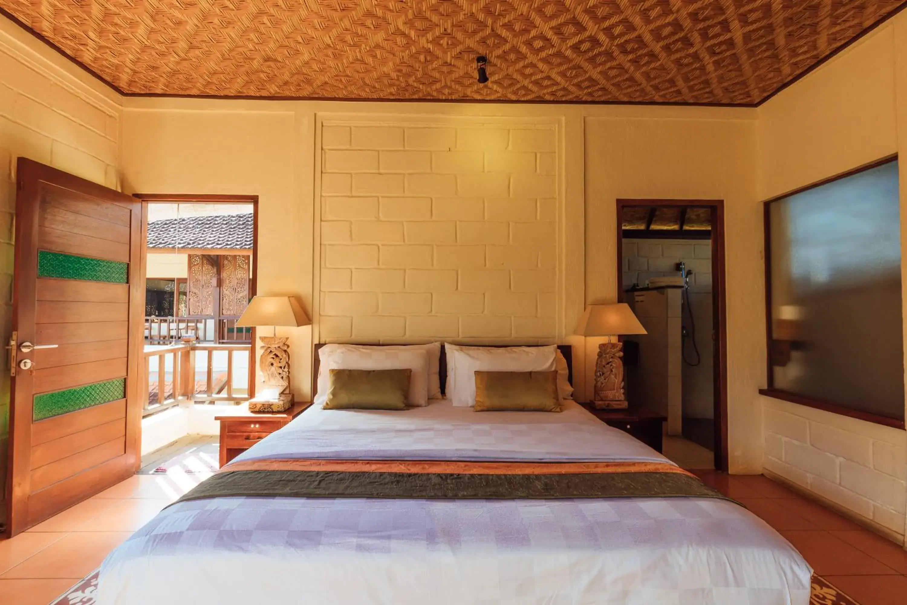 Bed in Munari Resort and Spa Ubud