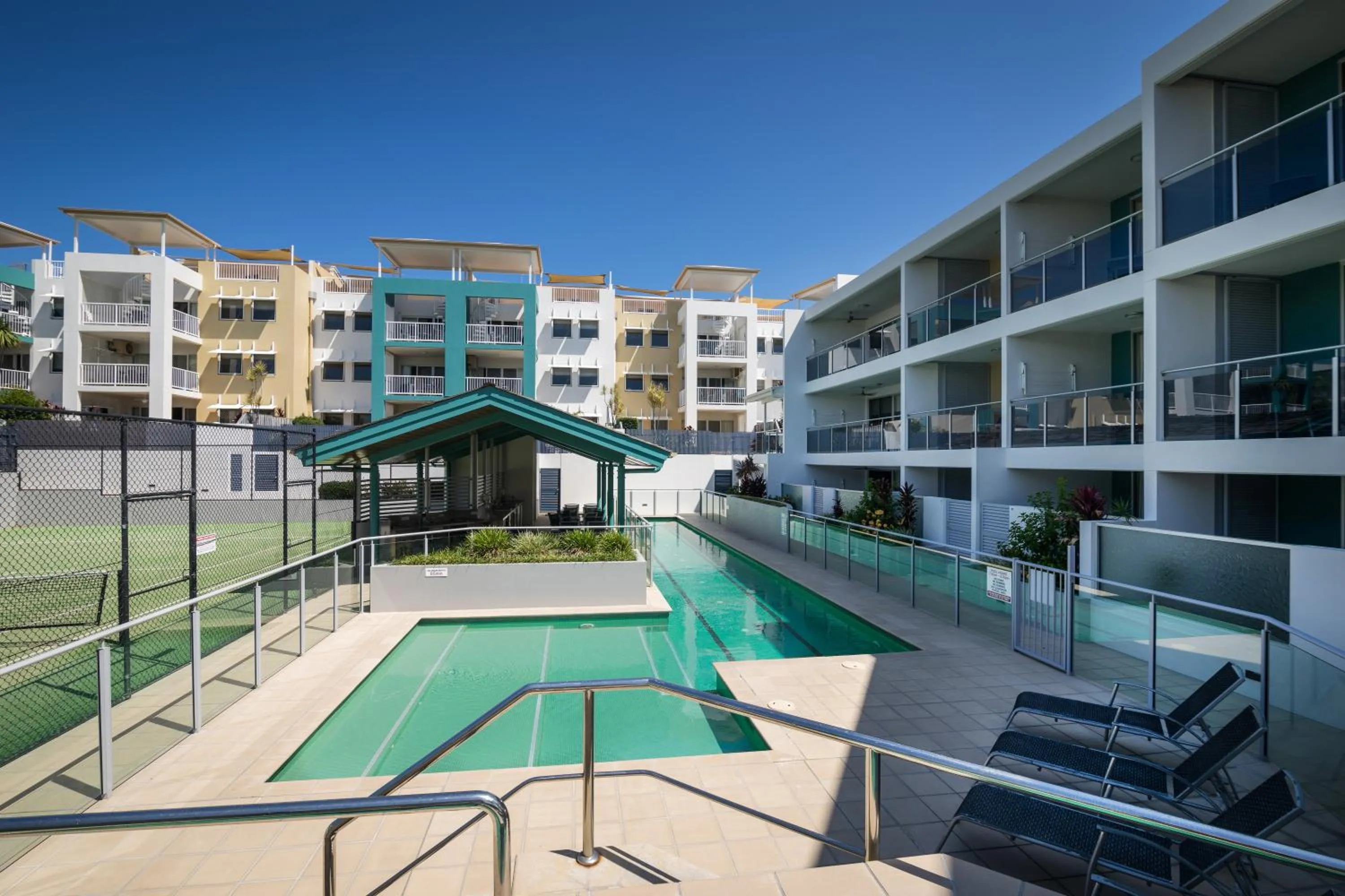 Swimming pool in Coolum Seaside Apartments