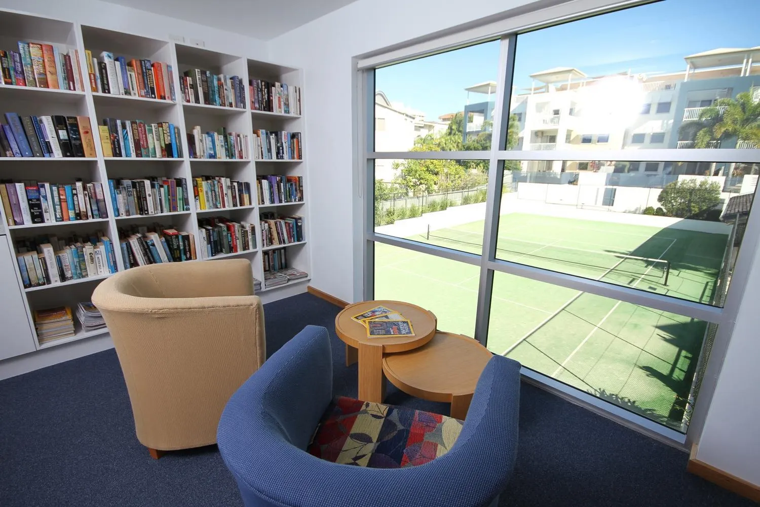 Library in Coolum Seaside Apartments