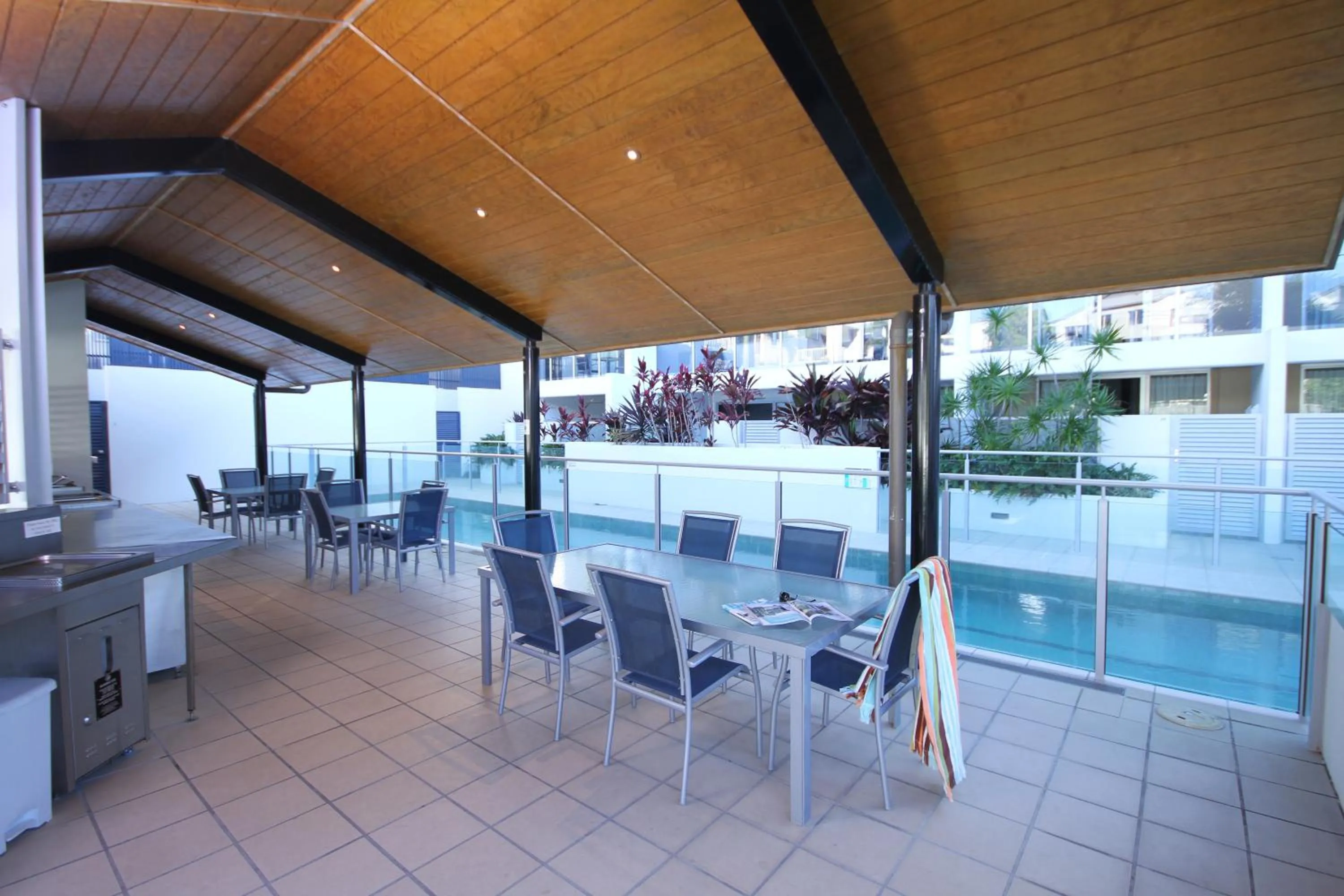 BBQ facilities in Coolum Seaside Apartments
