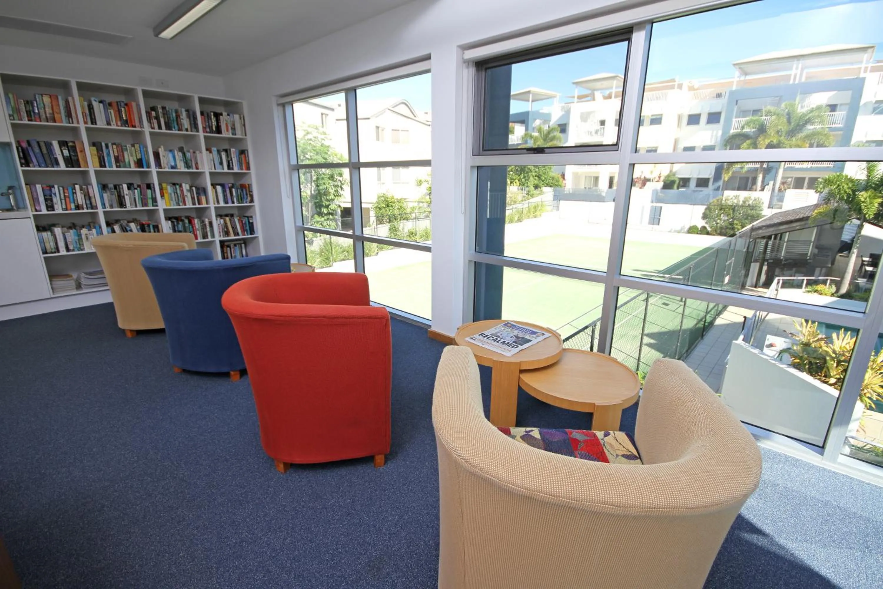 Library in Coolum Seaside Apartments