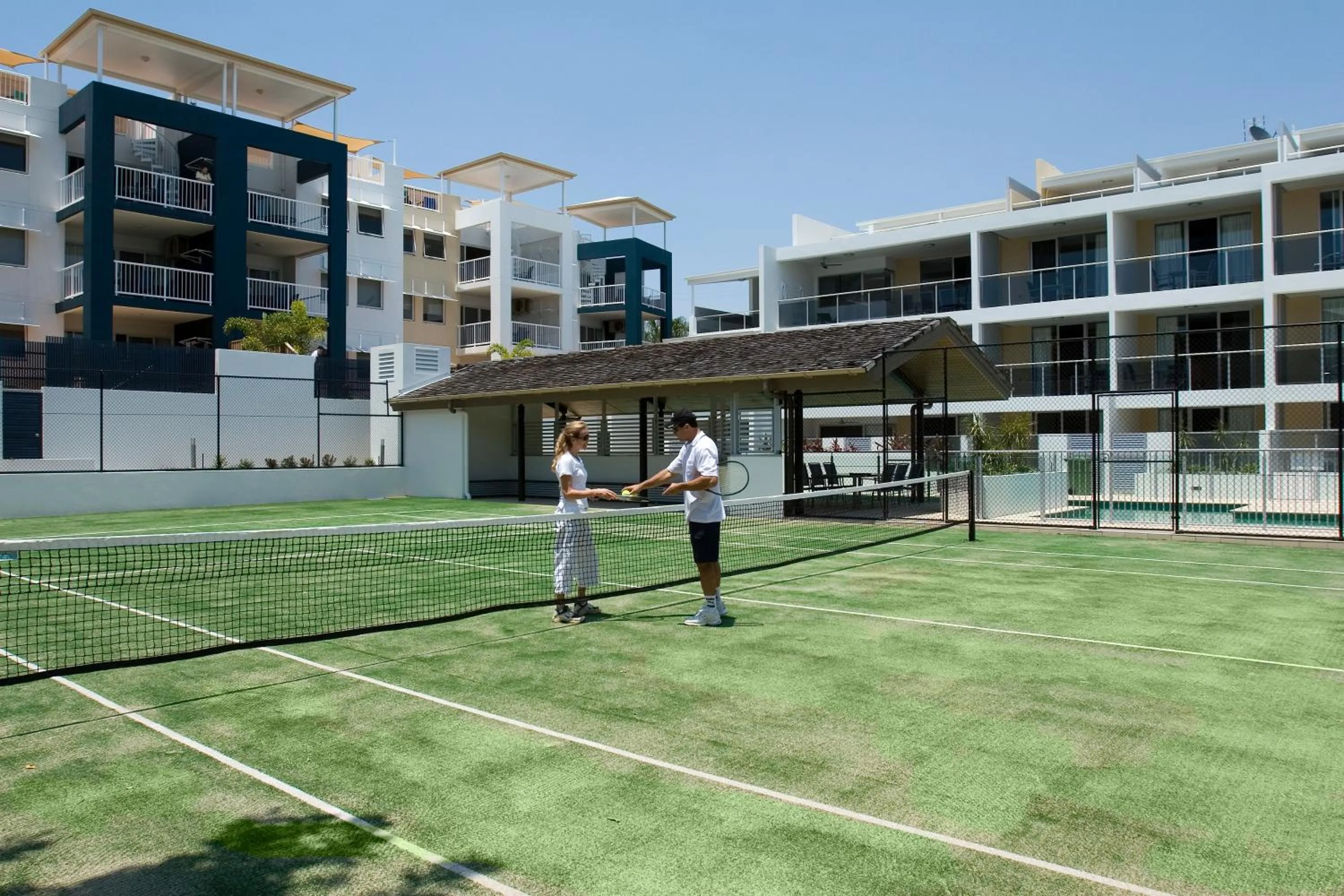Tennis court in Coolum Seaside Apartments