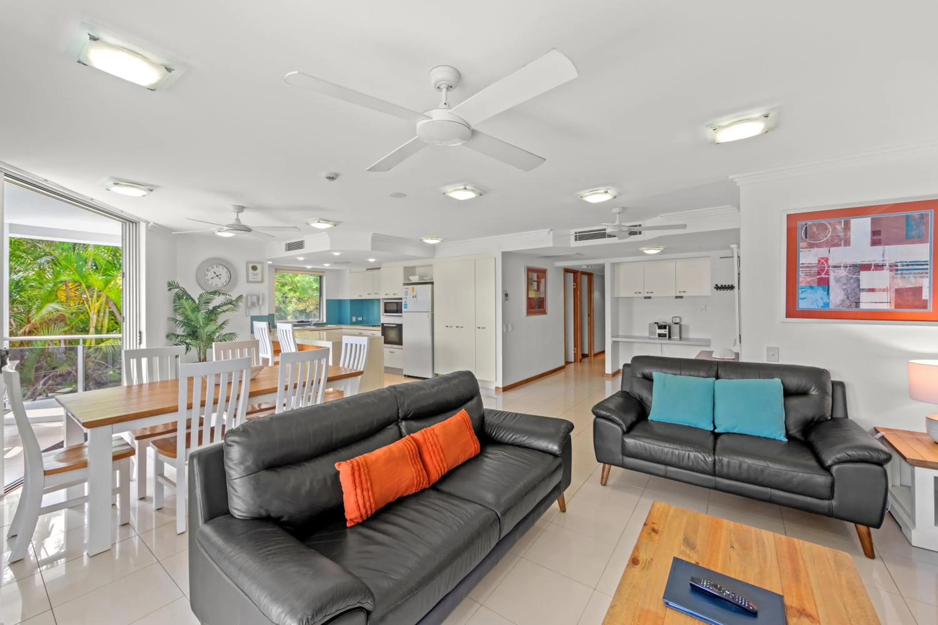 Living room in Coolum Seaside Apartments