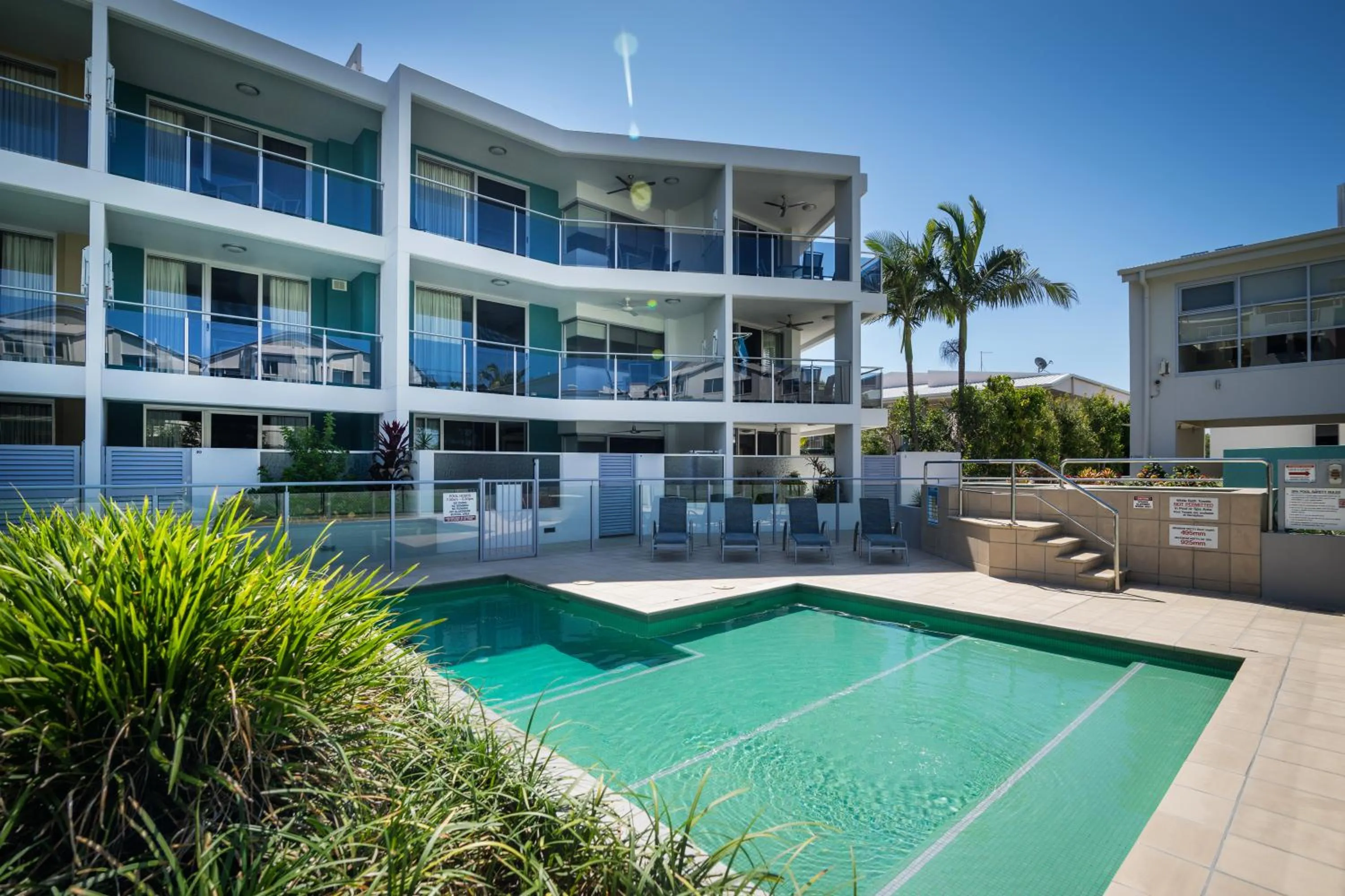 Swimming pool in Coolum Seaside Apartments