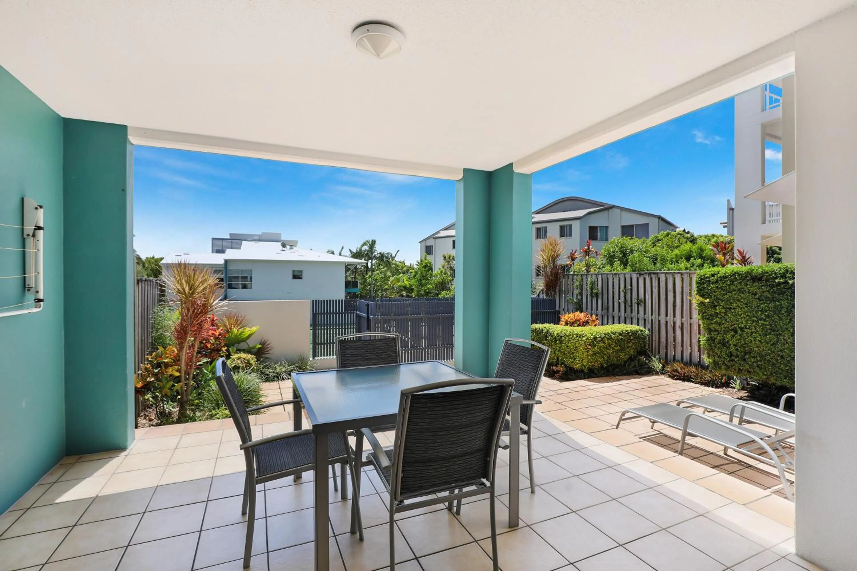 Patio in Coolum Seaside Apartments