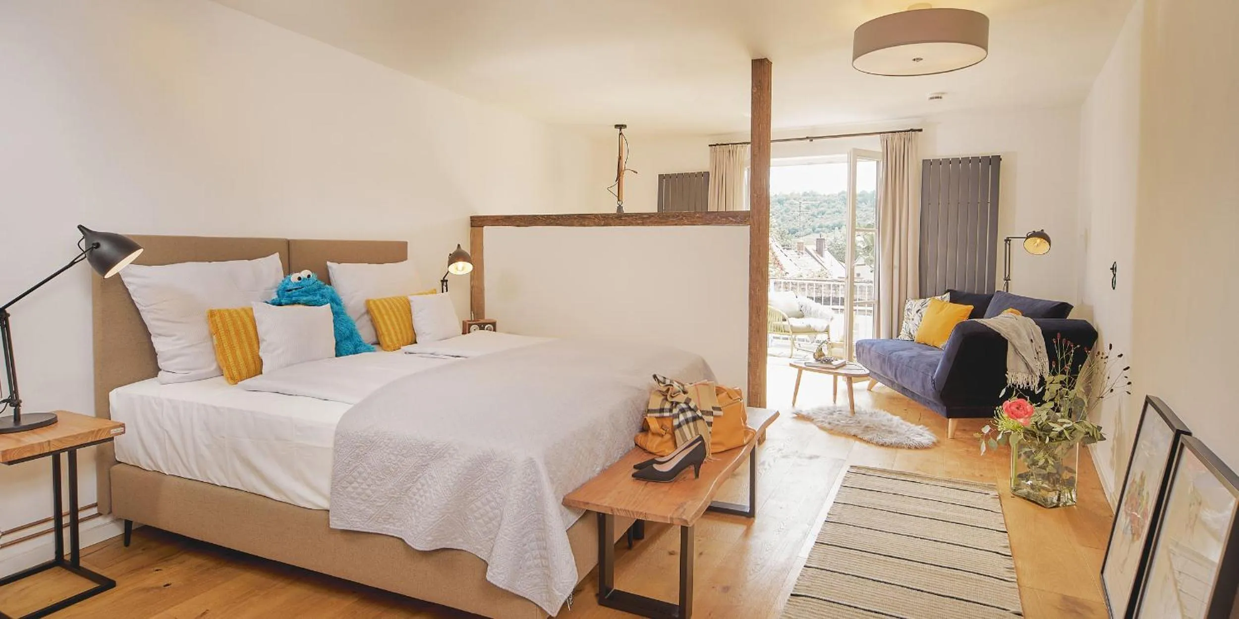 Photo of the whole room, Bed in Weinforum Franken Hotel & Restaurant