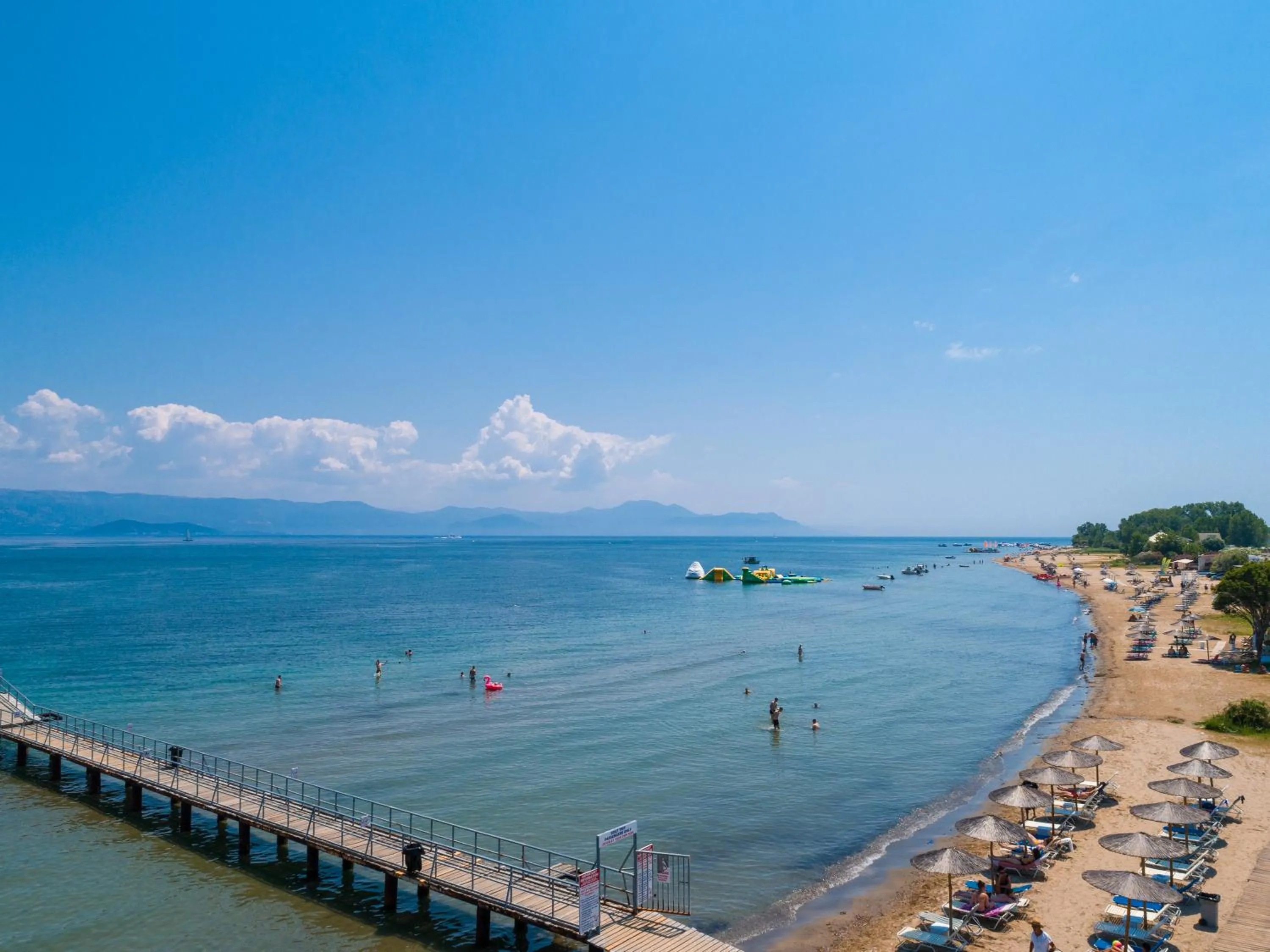 Beach in Lefkimi Hotel