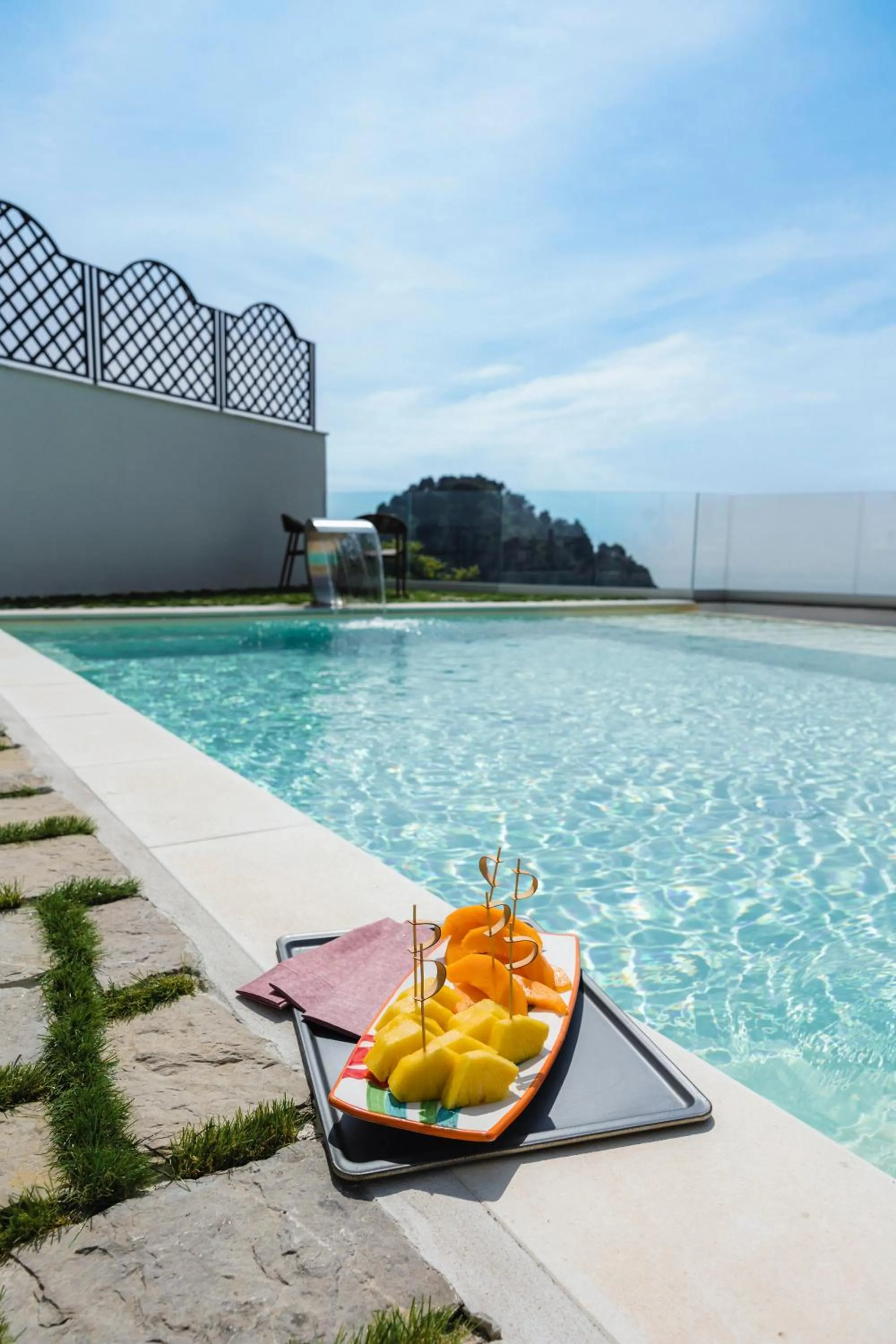 Pool view in Palazzo San Giovanni Amalfi Coast