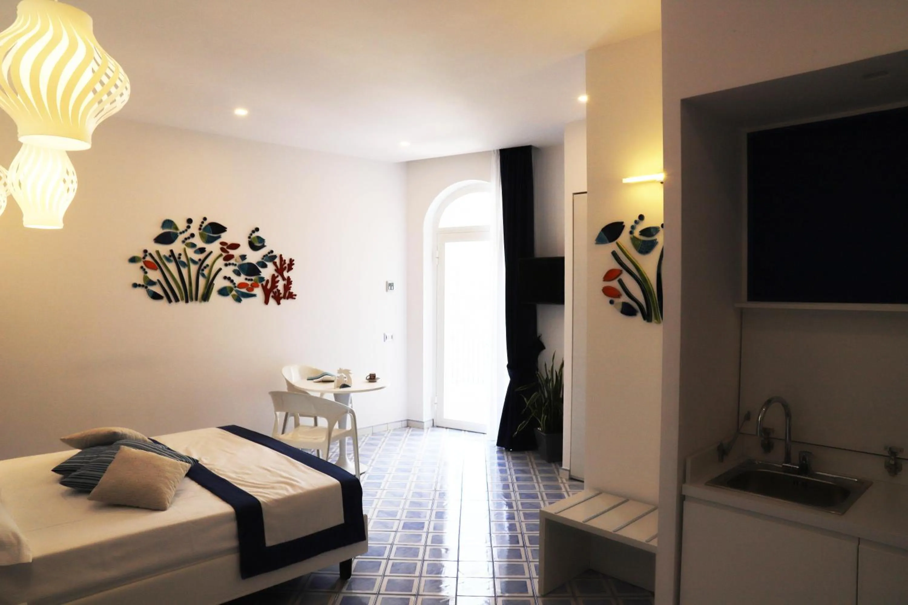 Bed in Palazzo San Giovanni Amalfi Coast