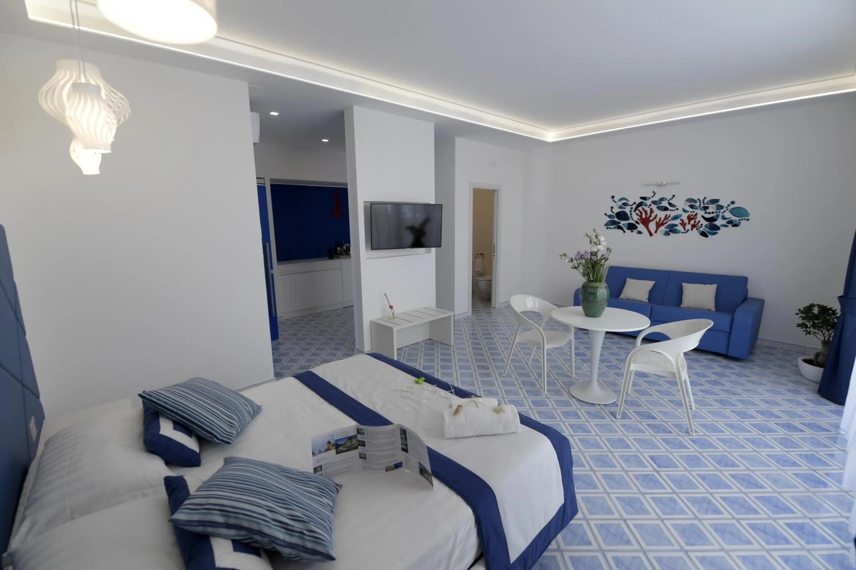 Living room in Palazzo San Giovanni Amalfi Coast
