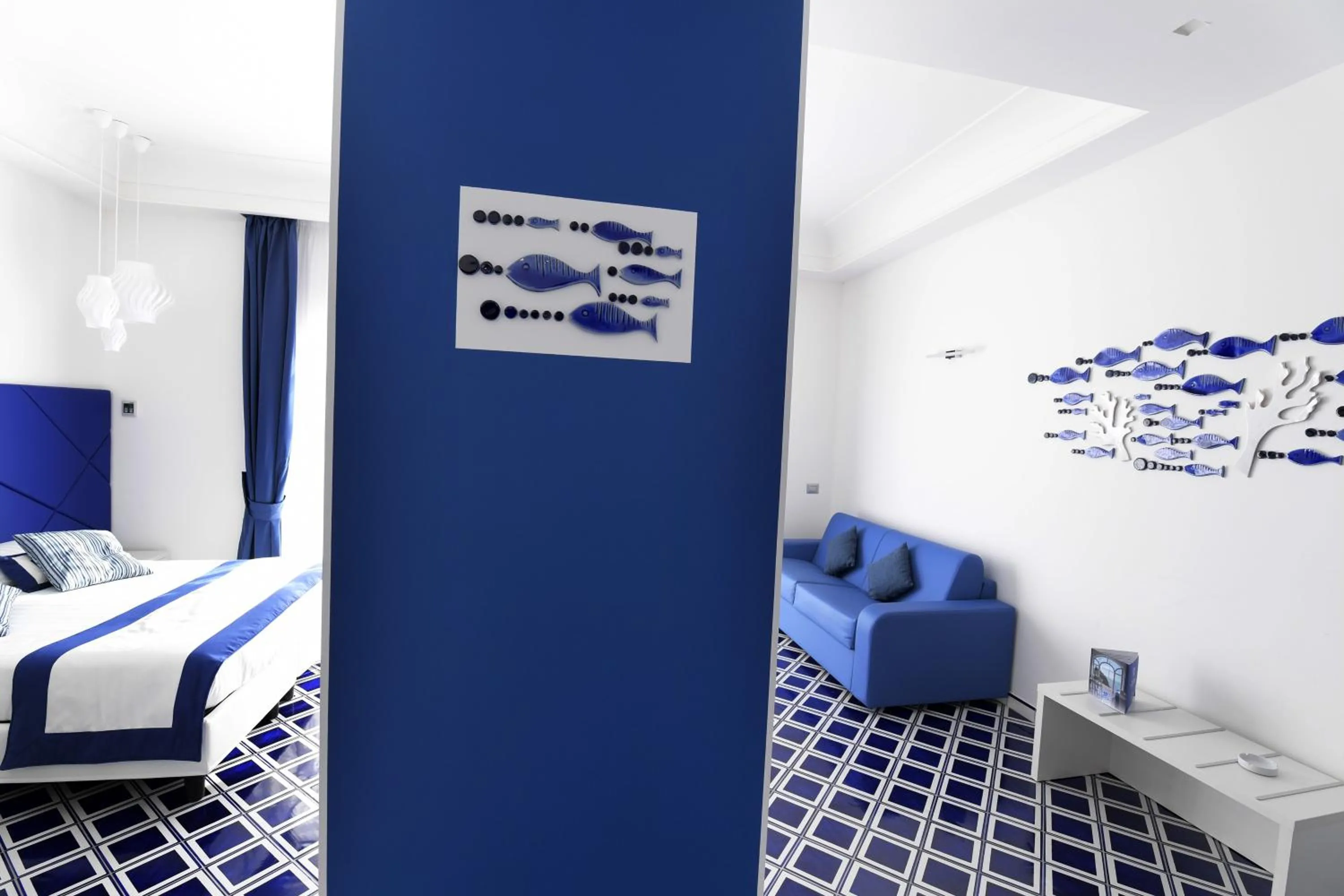 Bed in Palazzo San Giovanni Amalfi Coast