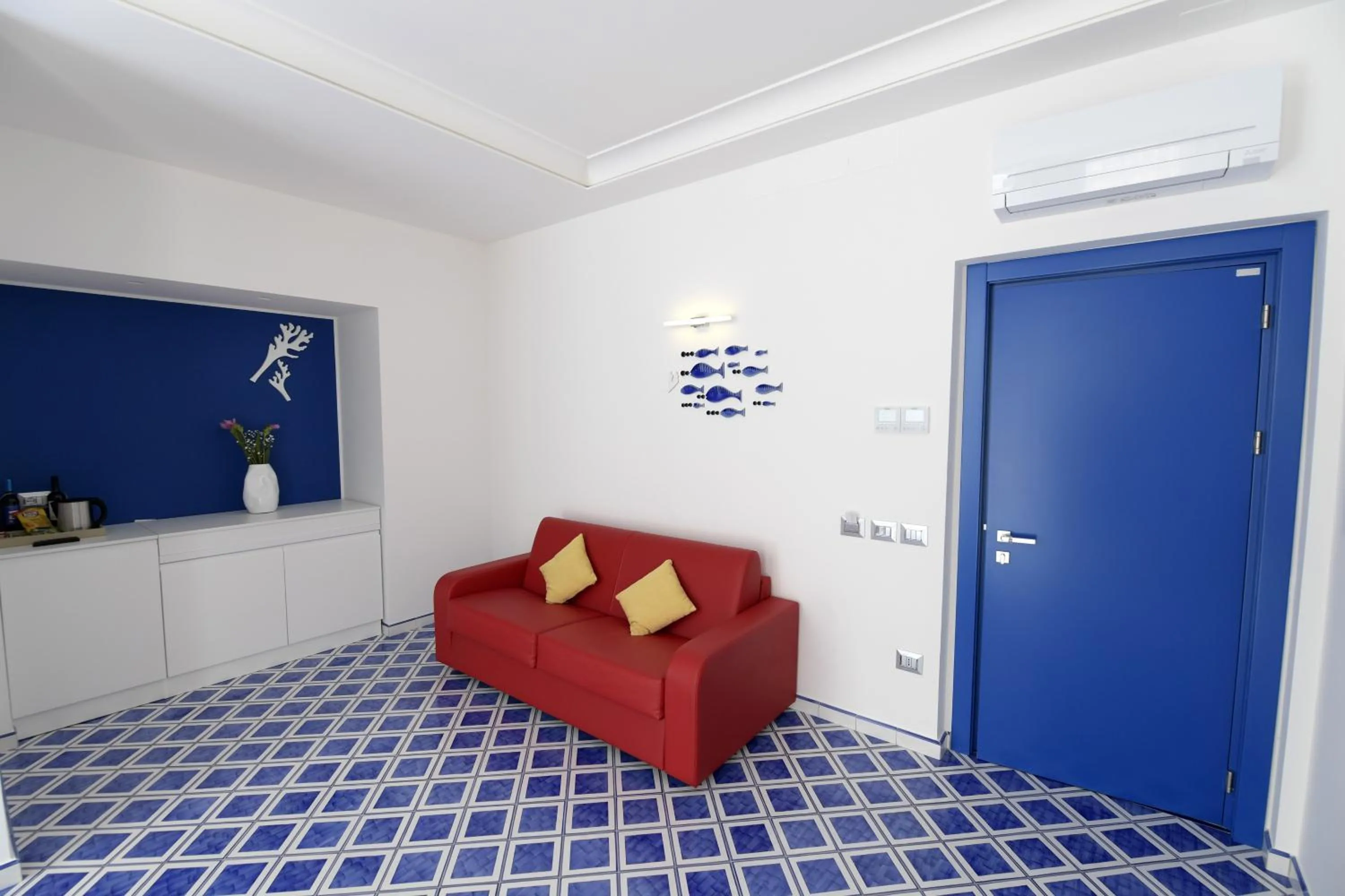 Bed in Palazzo San Giovanni Amalfi Coast
