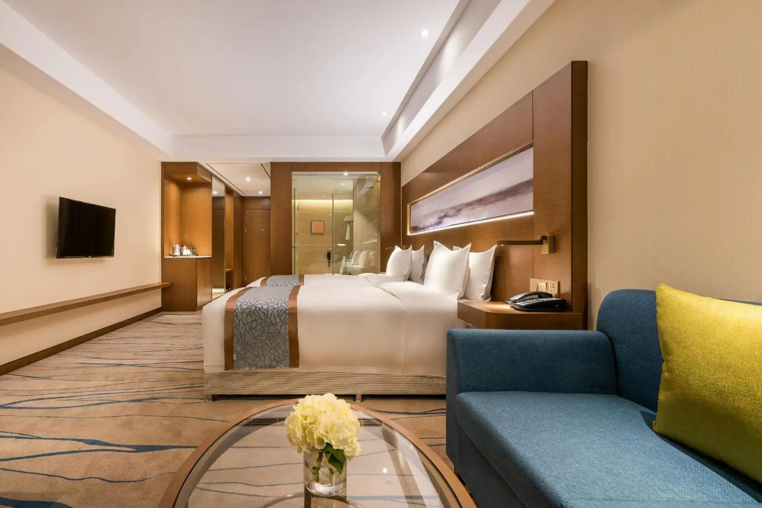 Deluxe Twin Room in Novotel Qingdao New Hope Deluxe Twin Room in Novotel Qingdao New Hope