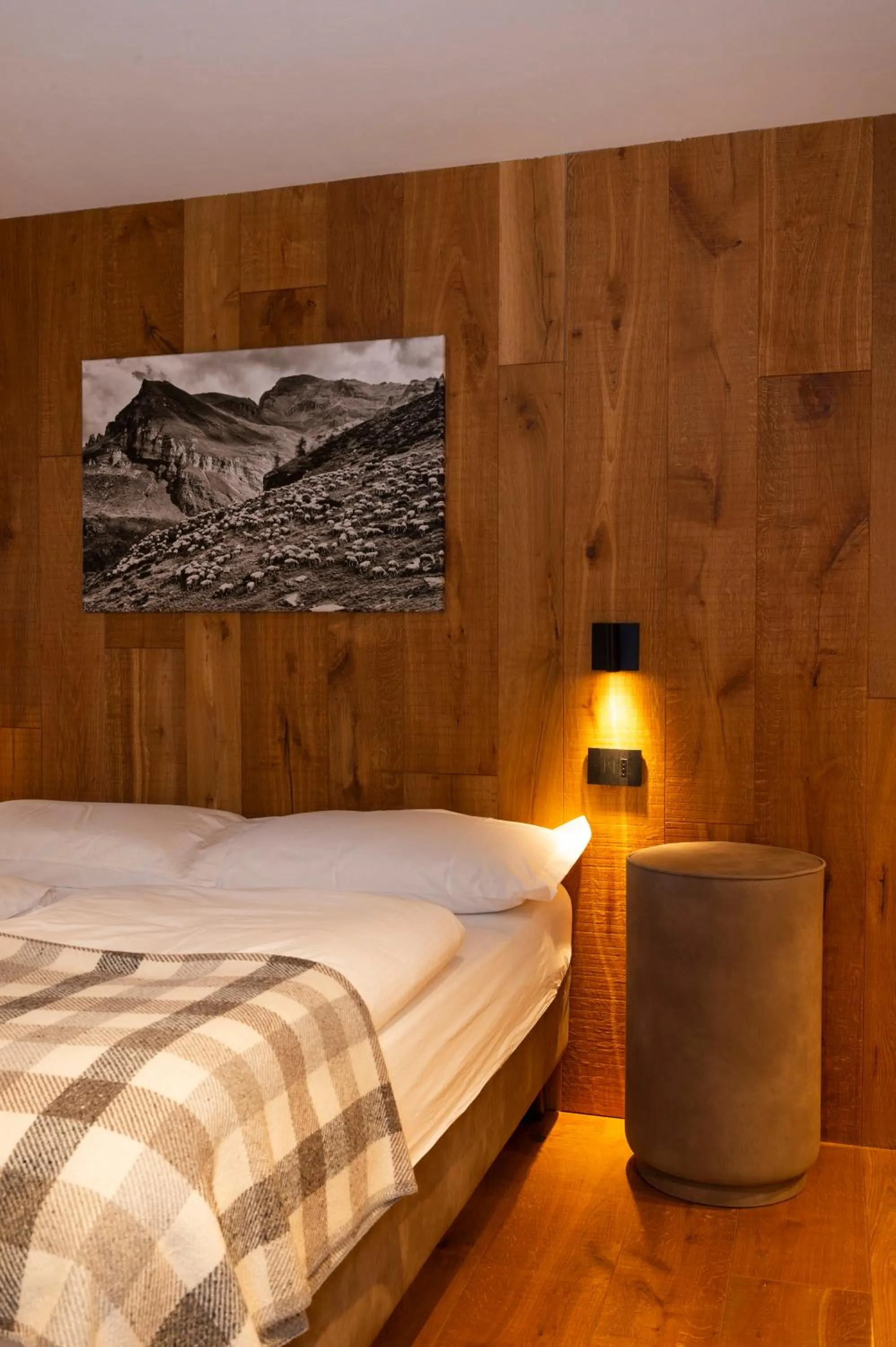 Bed in Hotel Zerbion